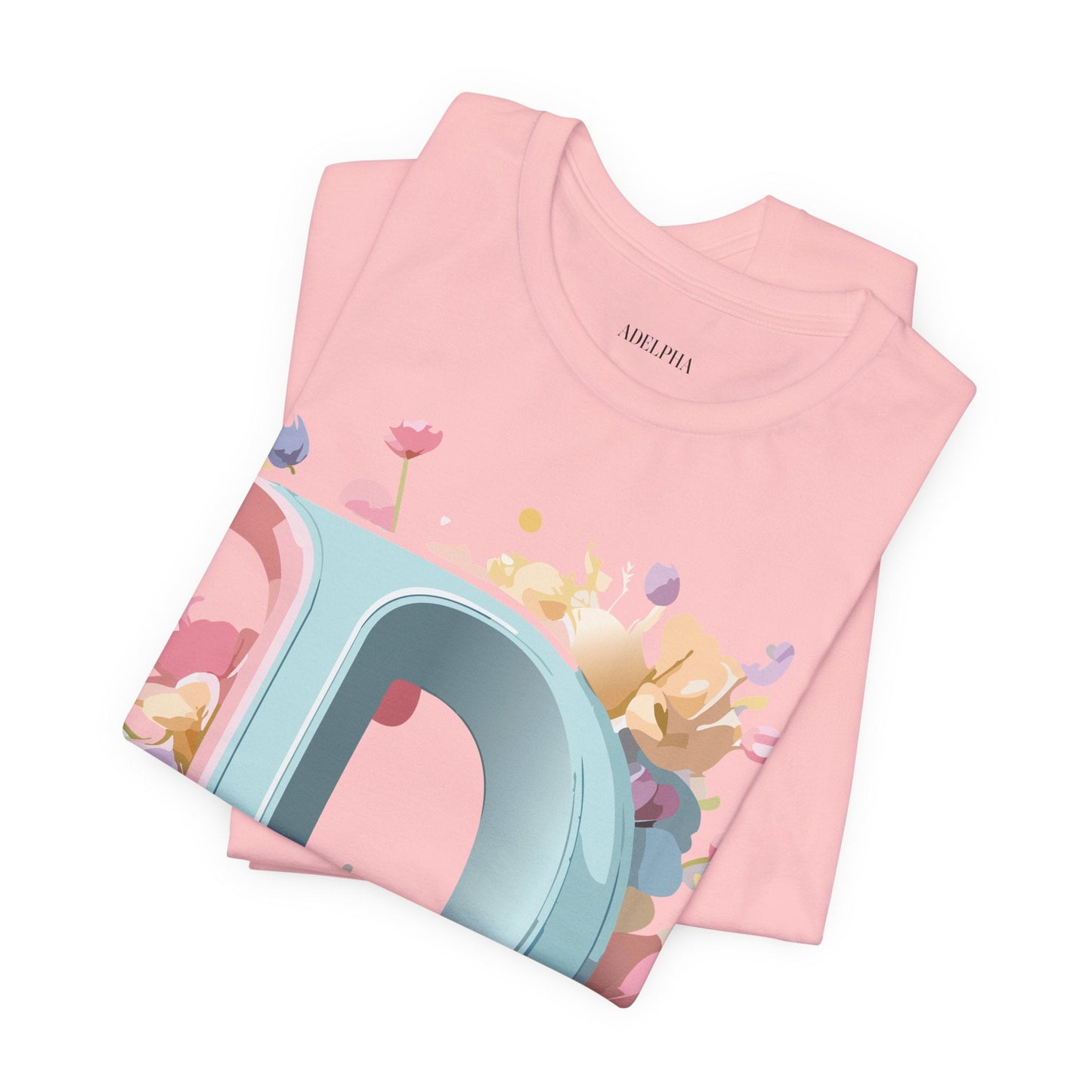 Letter D Graphic T Shirt Unisex Short Sleeve Art Design Tee By Adelpha Vintage Inspired Artwork