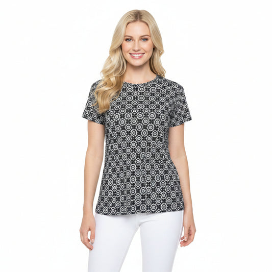 Women Poly Shirt with Ornament O42
