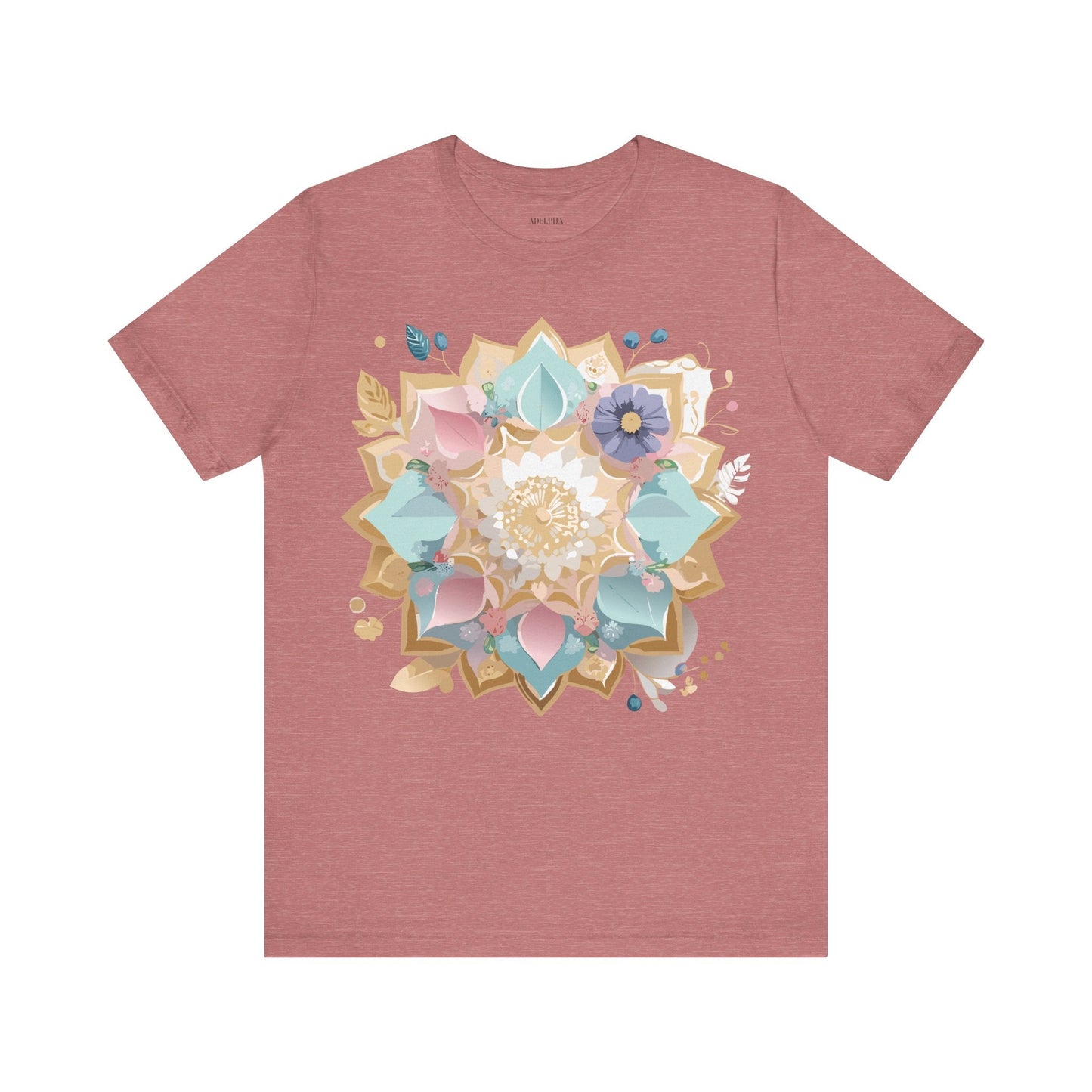 Adelpha Mandala Graphic Tee Unisex Jersey Short Sleeve Vintage Inspired Artwork Shirt