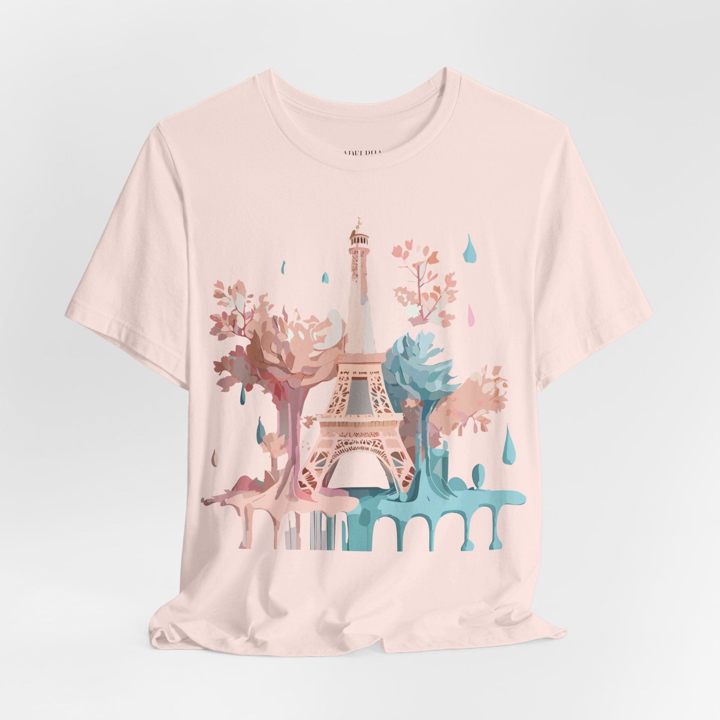 Paris Tourist Shirt Graphic Tee Unisex Vintage Inspired Art Adelpha Premium Quality