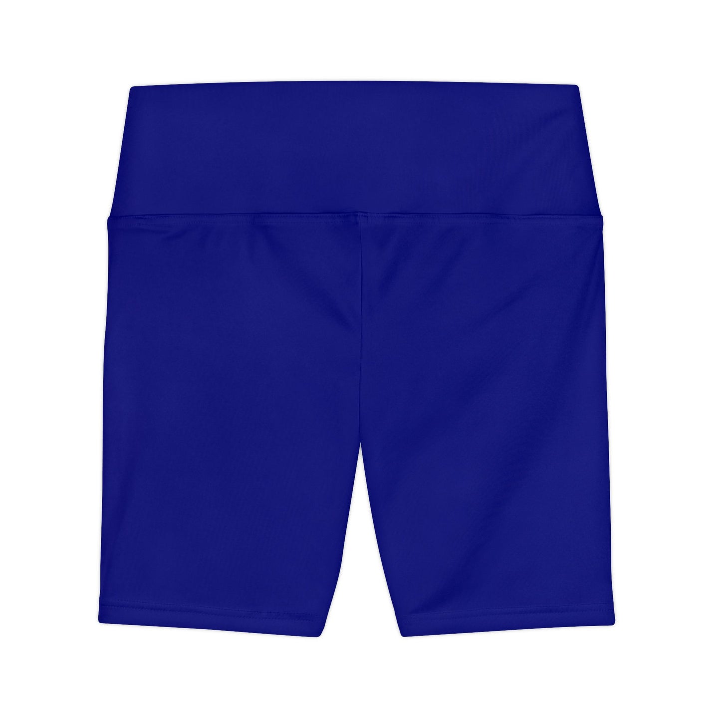 True Navy Women's Workout Shorts — Solid High-Waist Biker Shorts for Exercise & Everyday Wear