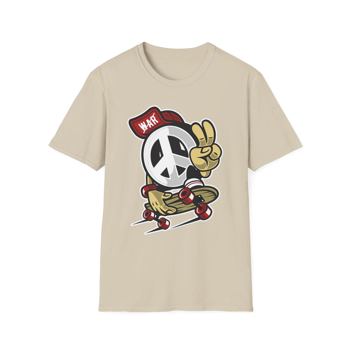 Unisex Cotton T-Shirt with Cartoon Graphic Design