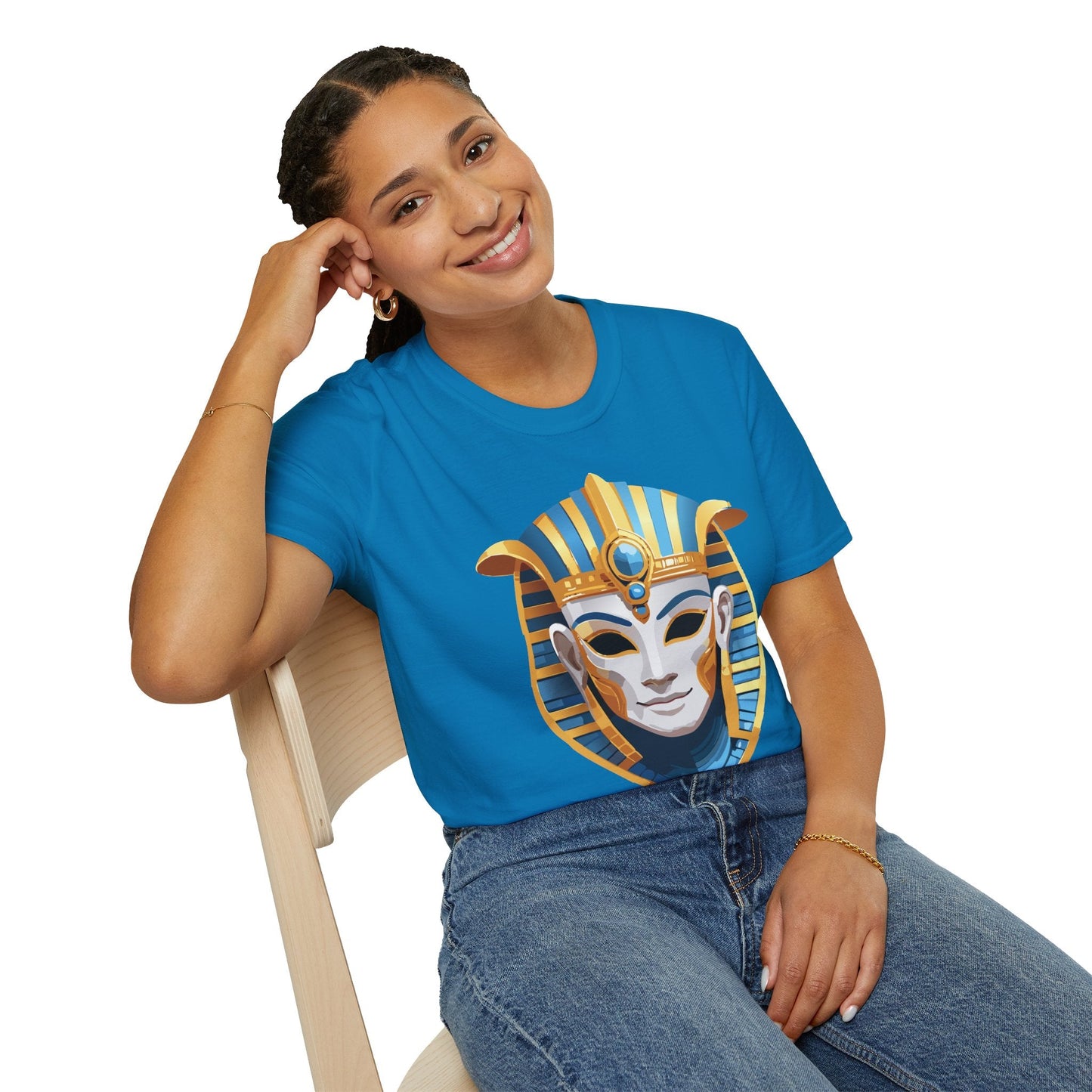 Mask Graphic Unisex Cotton Masquerade Design Artwork Tee 19