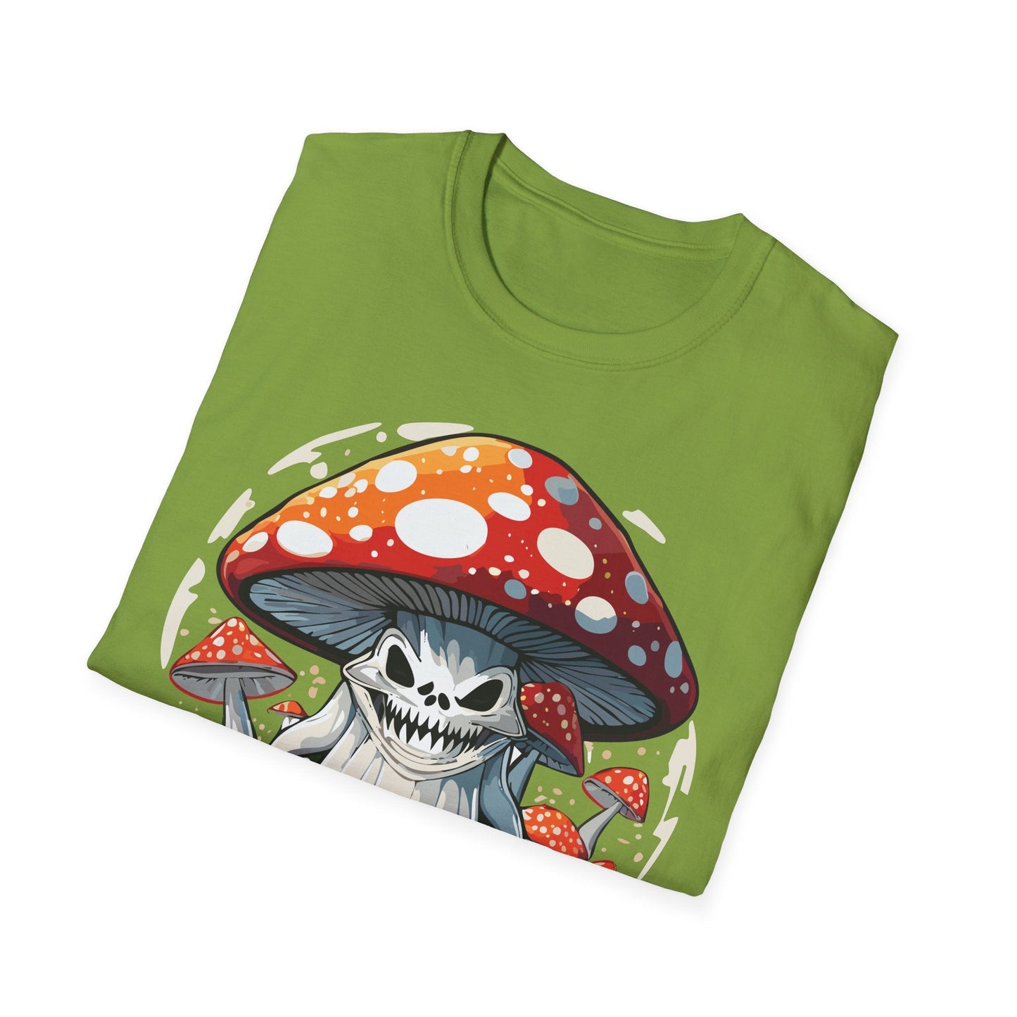 Mashroom Tee Shirt Unisex Softstyle 64000 100 Percent Ring Spun Cotton Funny Mashroom Fungus Design
