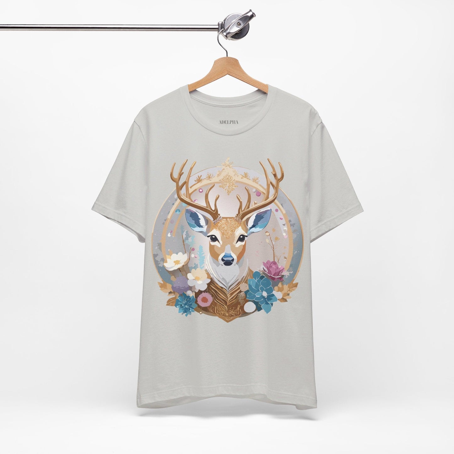 Adelpha Medallion Graphic Tee Unisex Short Sleeve Vintage Inspired Artwork Shirt