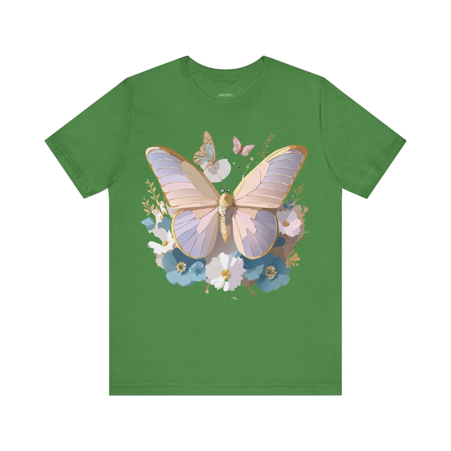 Butterfly Graphic Tee Unisex Short Sleeve Vintage Inspired Artwork Adelpha