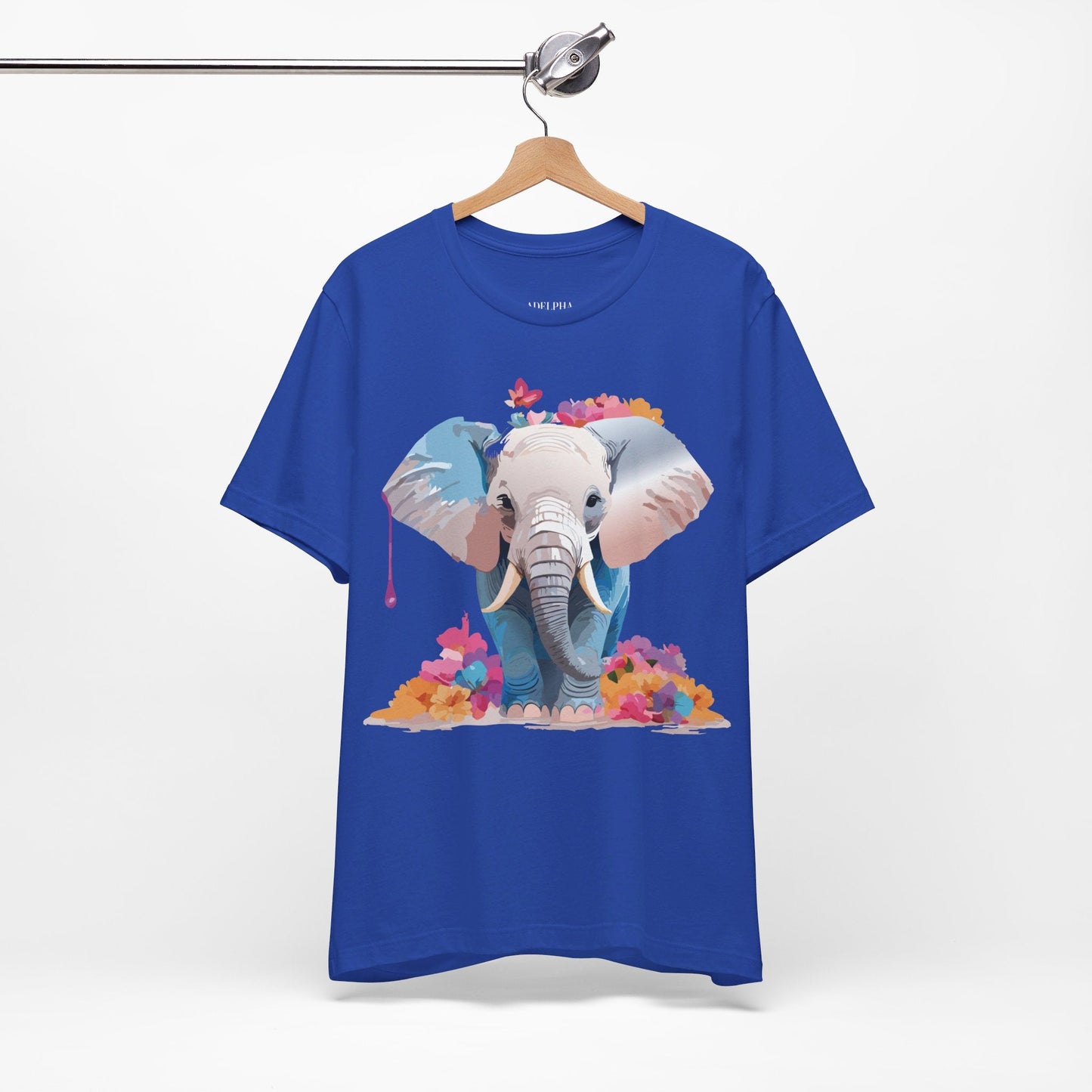 Elephant Graphic Tee Unisex Short Sleeve by Adelpha Premium Vintage Inspired Artwork