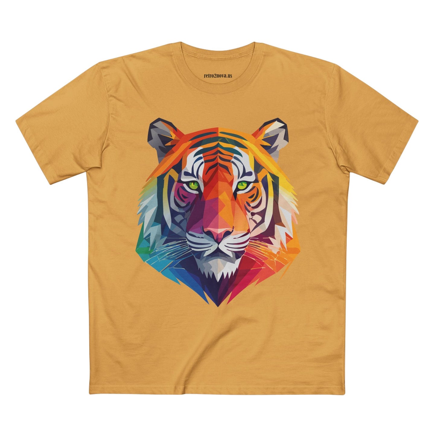 Tiger Shirt Unisex Premium Cotton Staple Tee With Original Art Design From Retro2Nova Collection For Everyday Wear