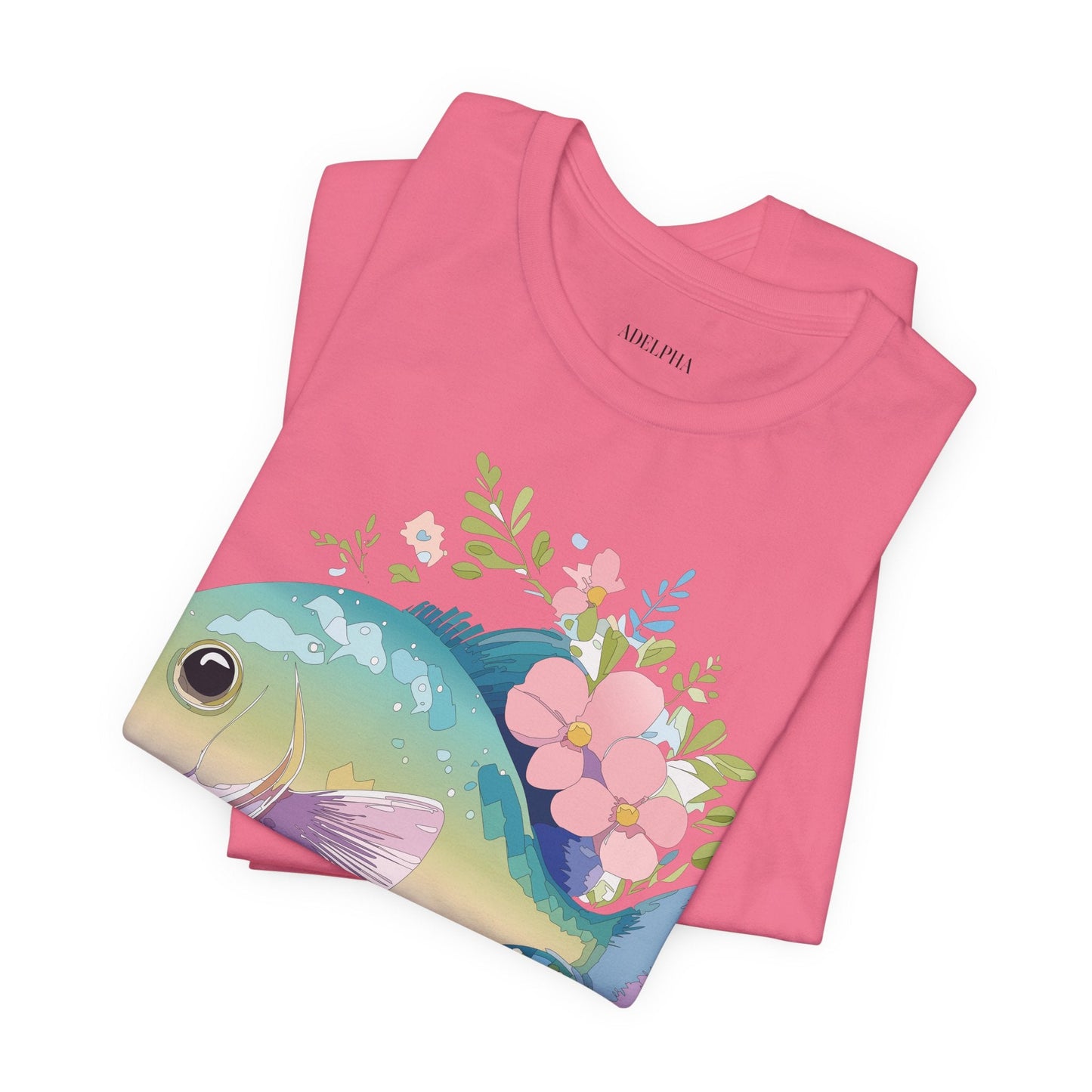 Fish Graphic Unisex 100 Cotton Vintage Artwork Tee 1
