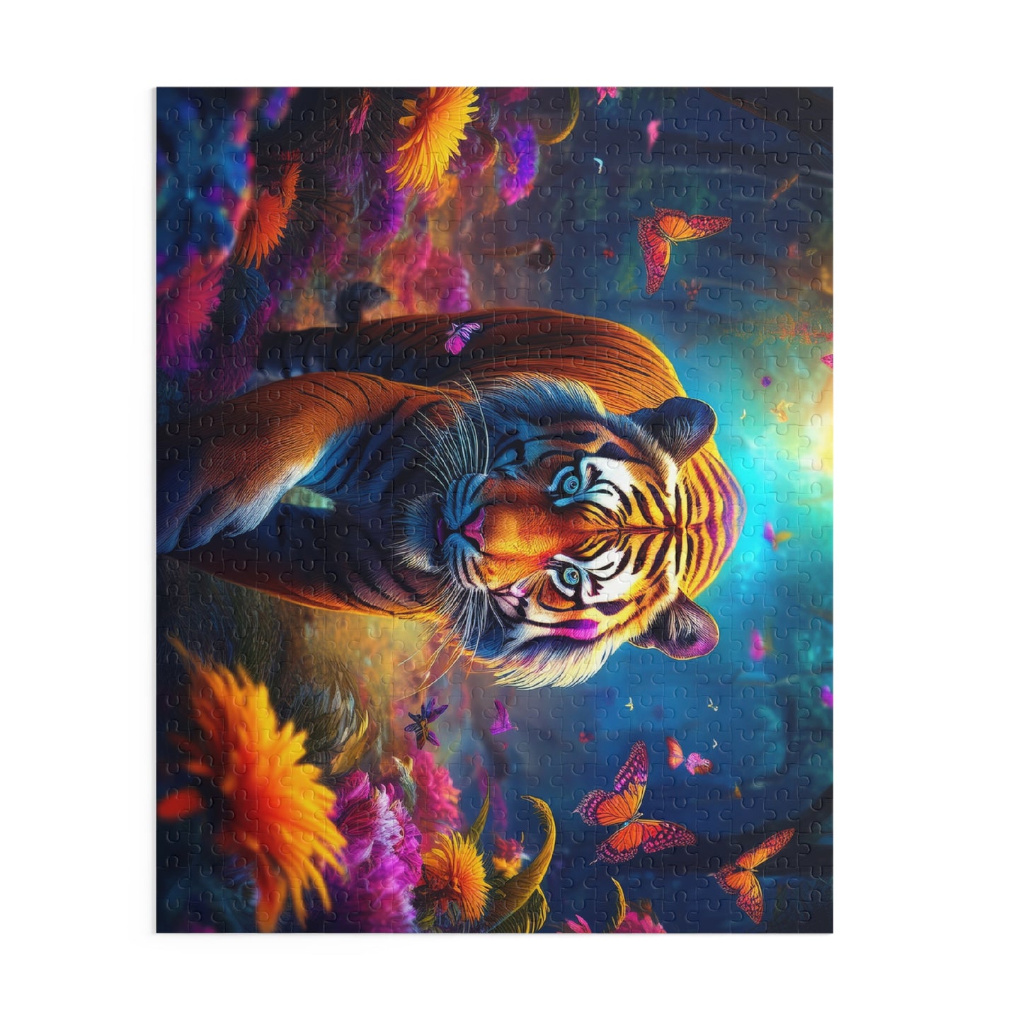 Tiger Puzzle 500-Chipboard Pieces in Box | Kids Puzzles Size: 16" x 20",  Ages 9+ and Family pn62