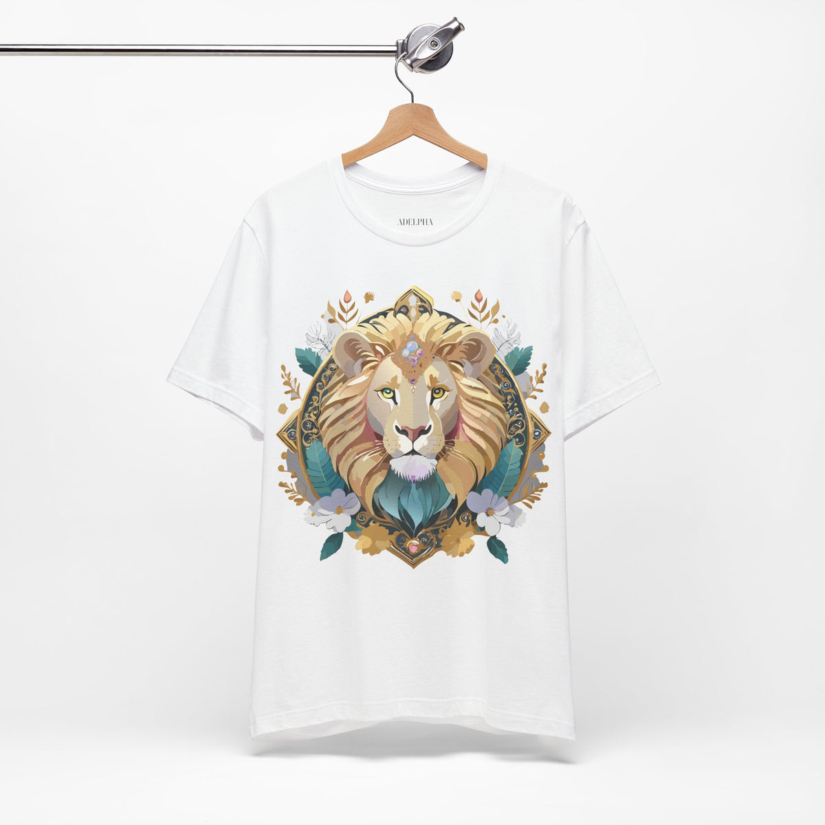 Medallion Graphic Unisex Cotton Bella+Canvas Tee with Art Design d36