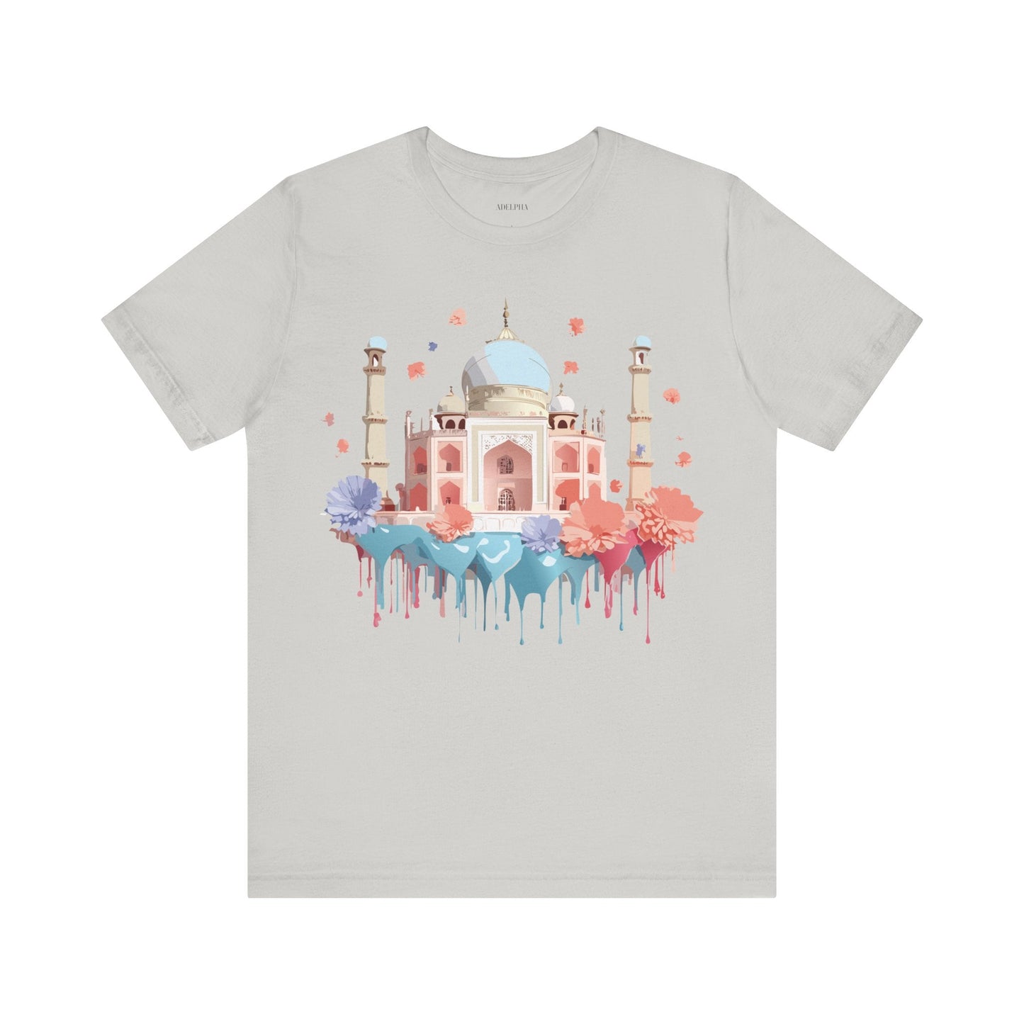 Unisex Taj Mahal Graphic Tee Vintage Inspired Shirt By Adelpha Art Design Collection