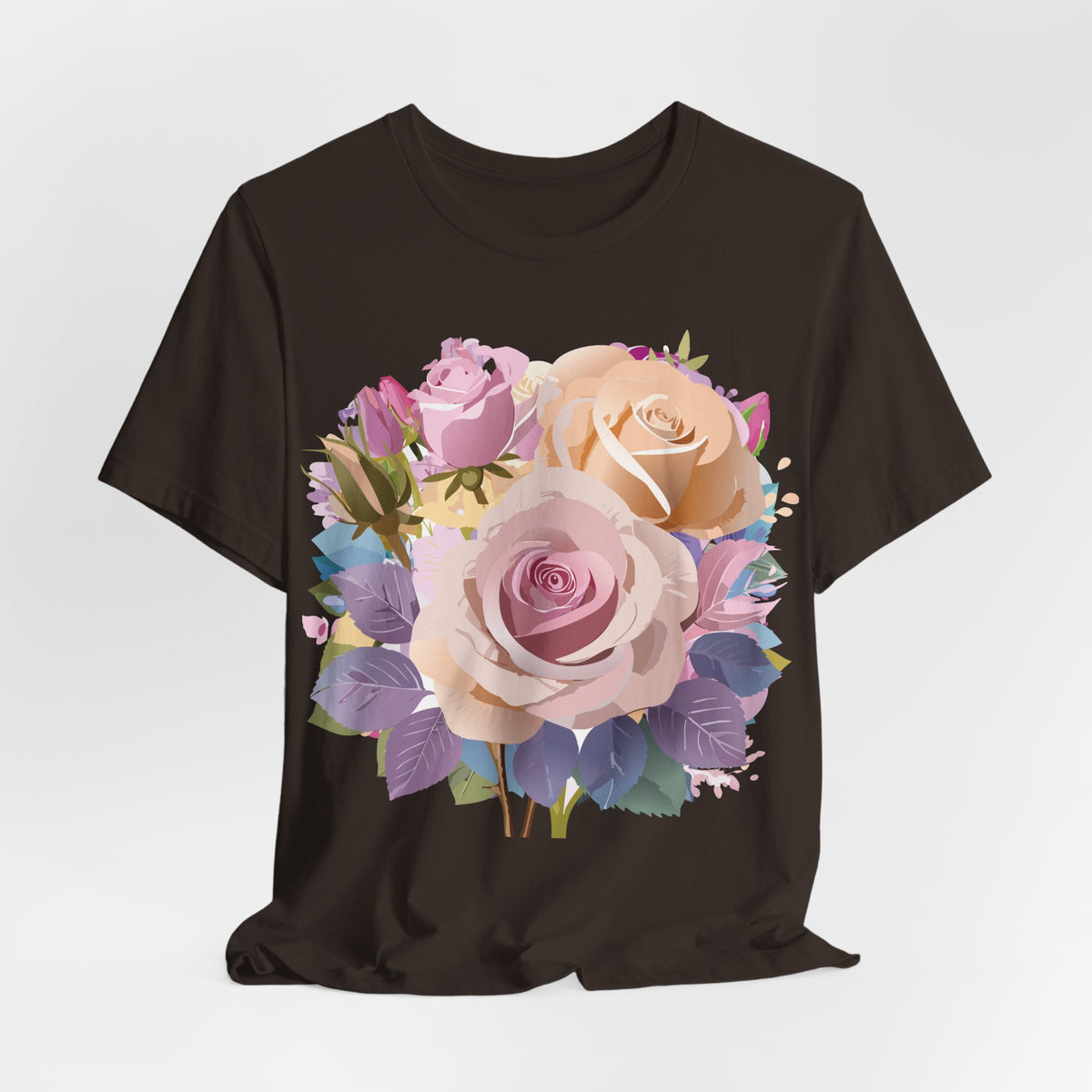Floral Graphic Tee Shirt - Bella+Canvas Unisex 100 Cotton 48