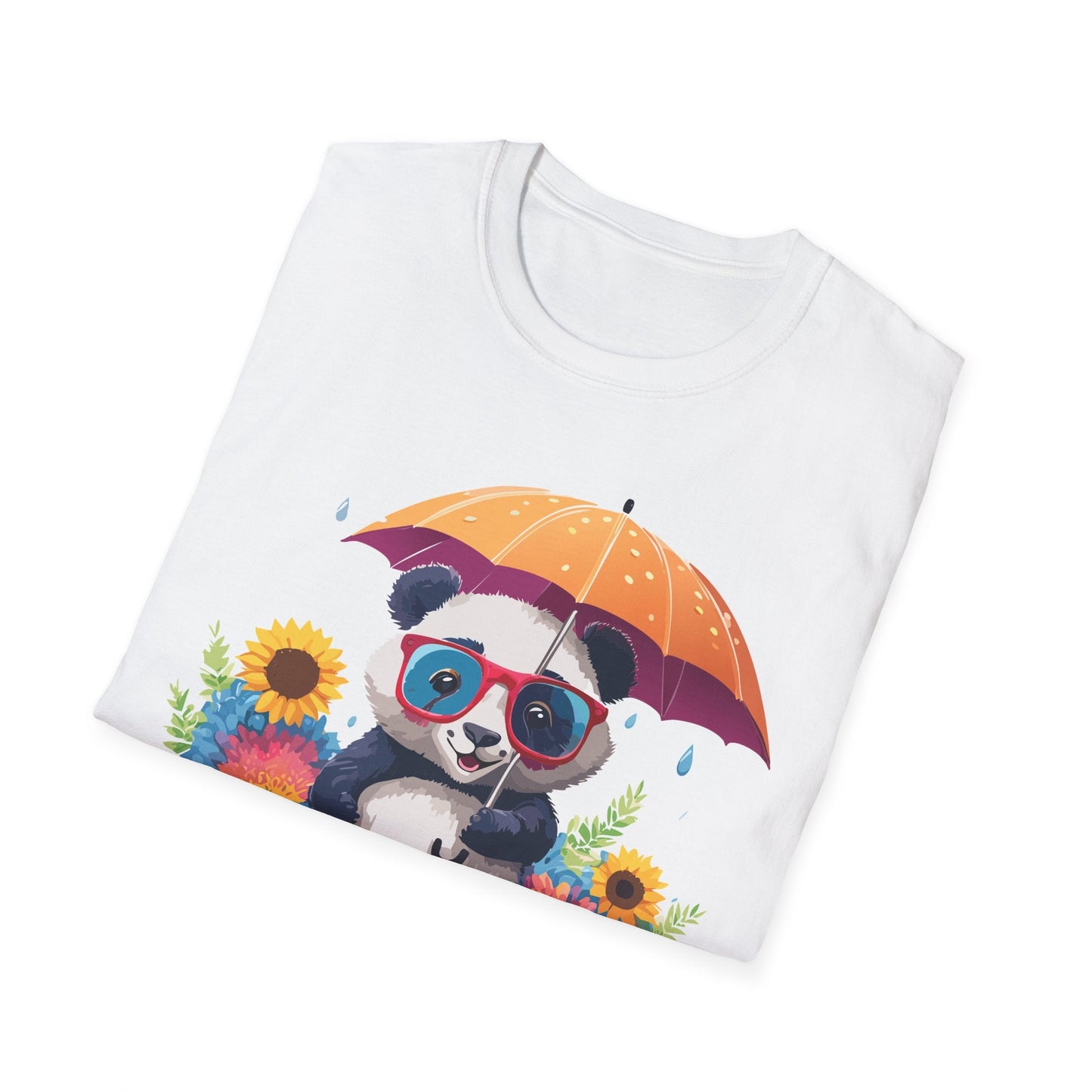 Panda Shirt Unisex Panda Tee Animal Graphic T Shirt Softstyle 64000 Cotton Breathable Everyday