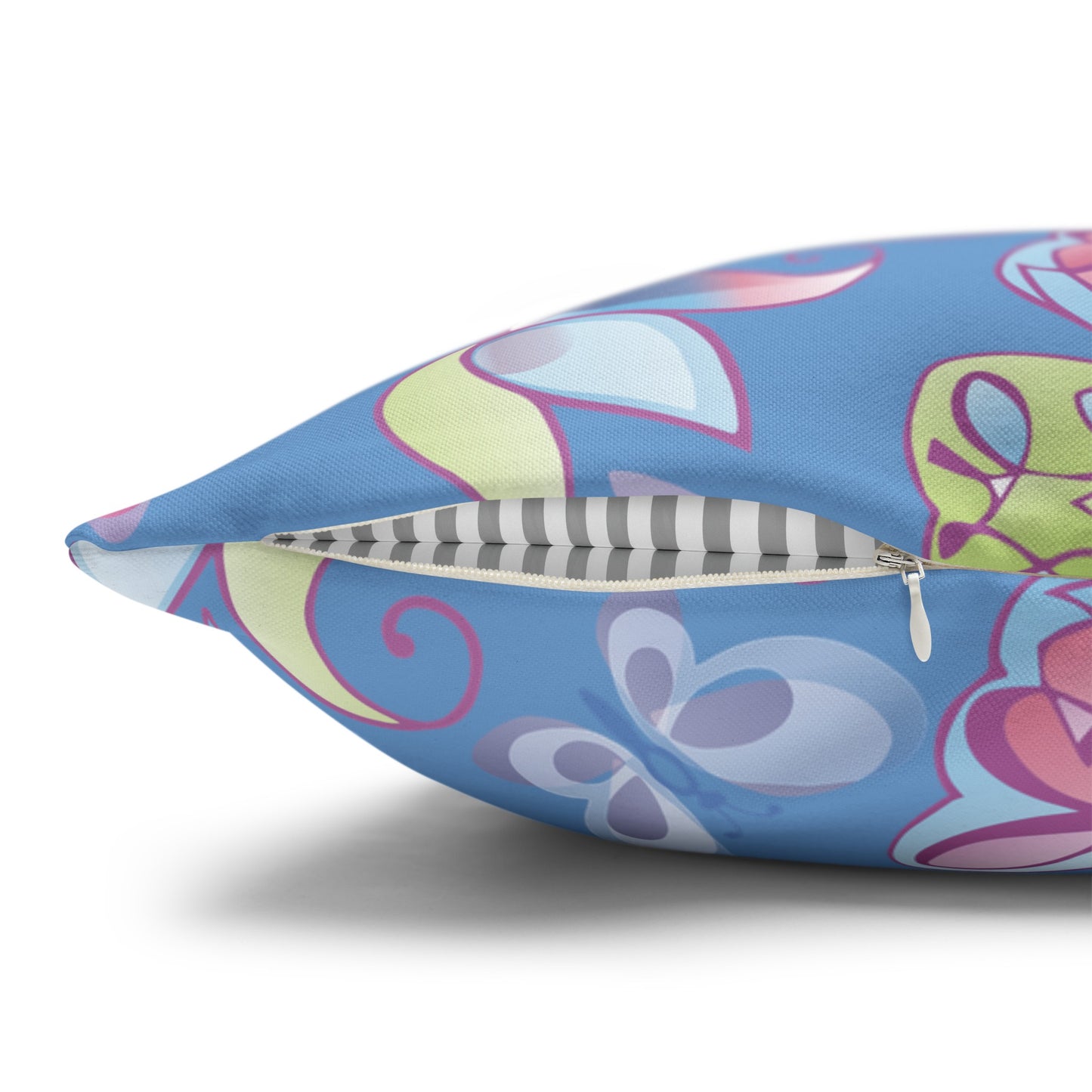 Funda de almohada de poliéster con diseño floral