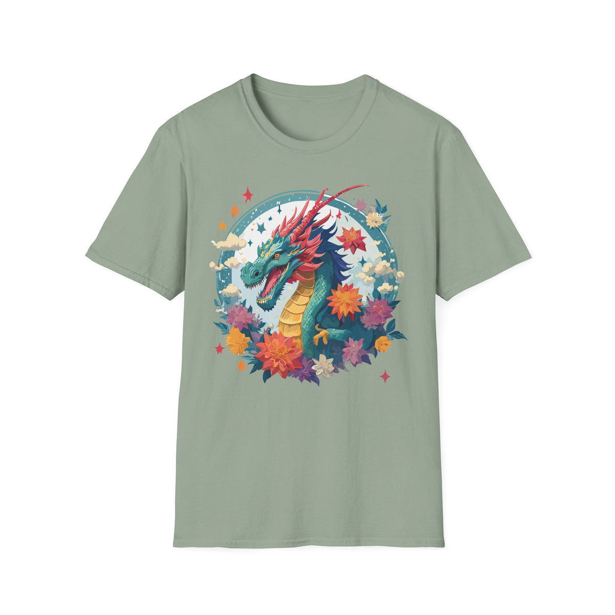 Dragon Graphic Tee Gildan Unisex 100 Cotton Tee Shirt with Animal a41