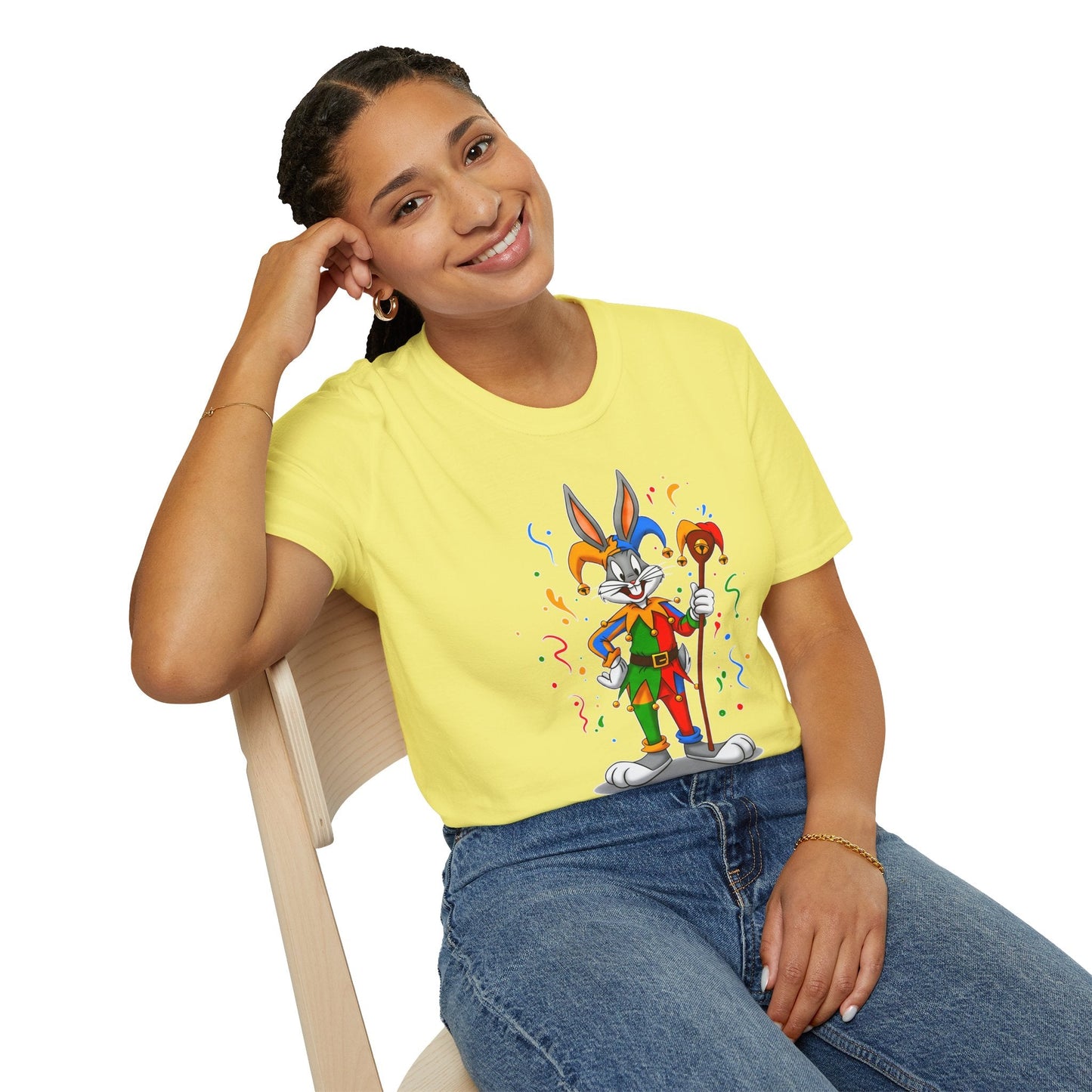 Bugs Bunny Shirt Unisex Short Sleeve T Shirt Cartoon On T Shirt Animation Tee Gildan Softstyle 64000