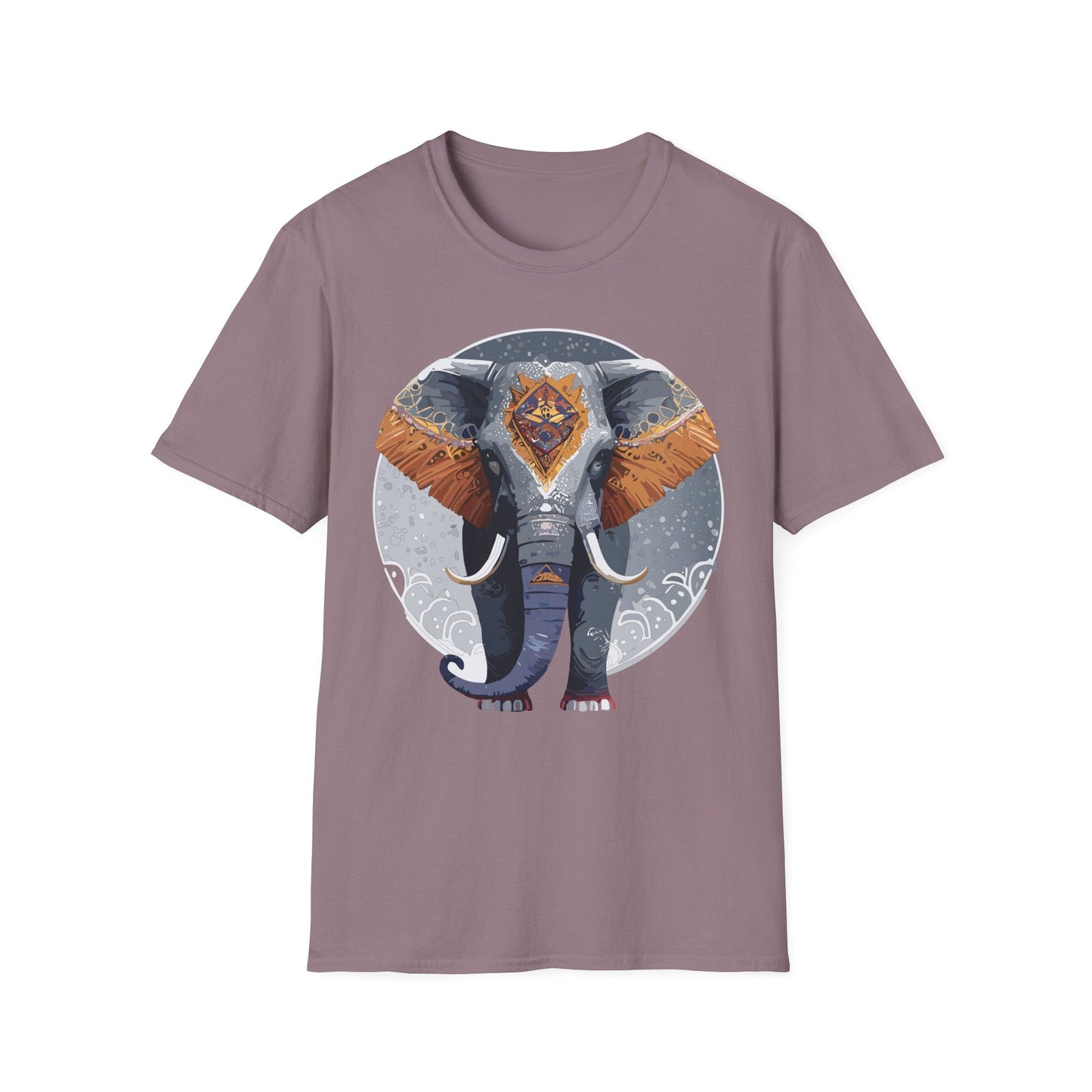 Elephant T Shirt Unisex Short Sleeve Tee SoftStyle Gildan 64000 One Hundred Percent Cotton
