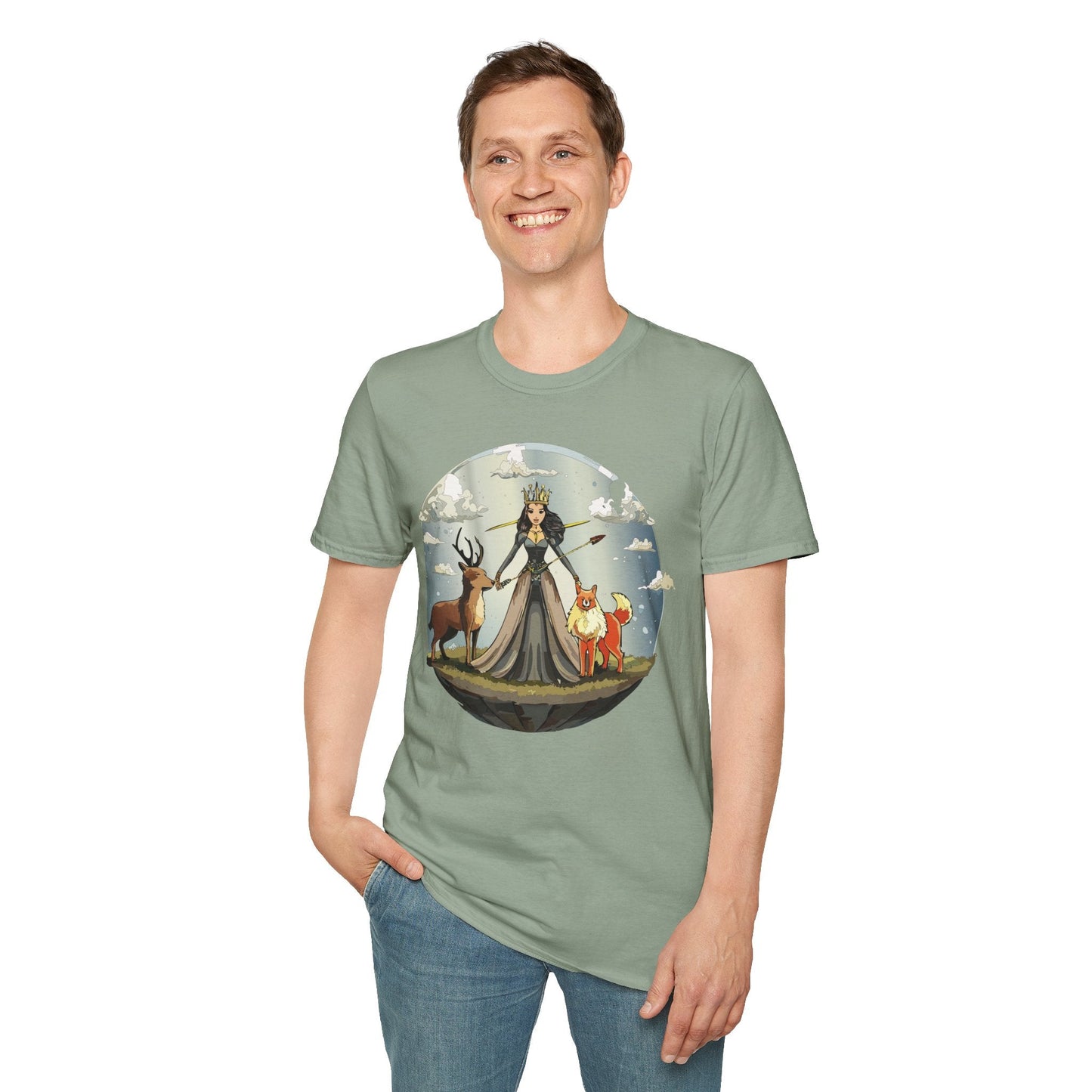 Womens Graphic T Shirt Art Design Tee Softstyle Gildan 64000 Cotton Comfort Fit Casual Wear
