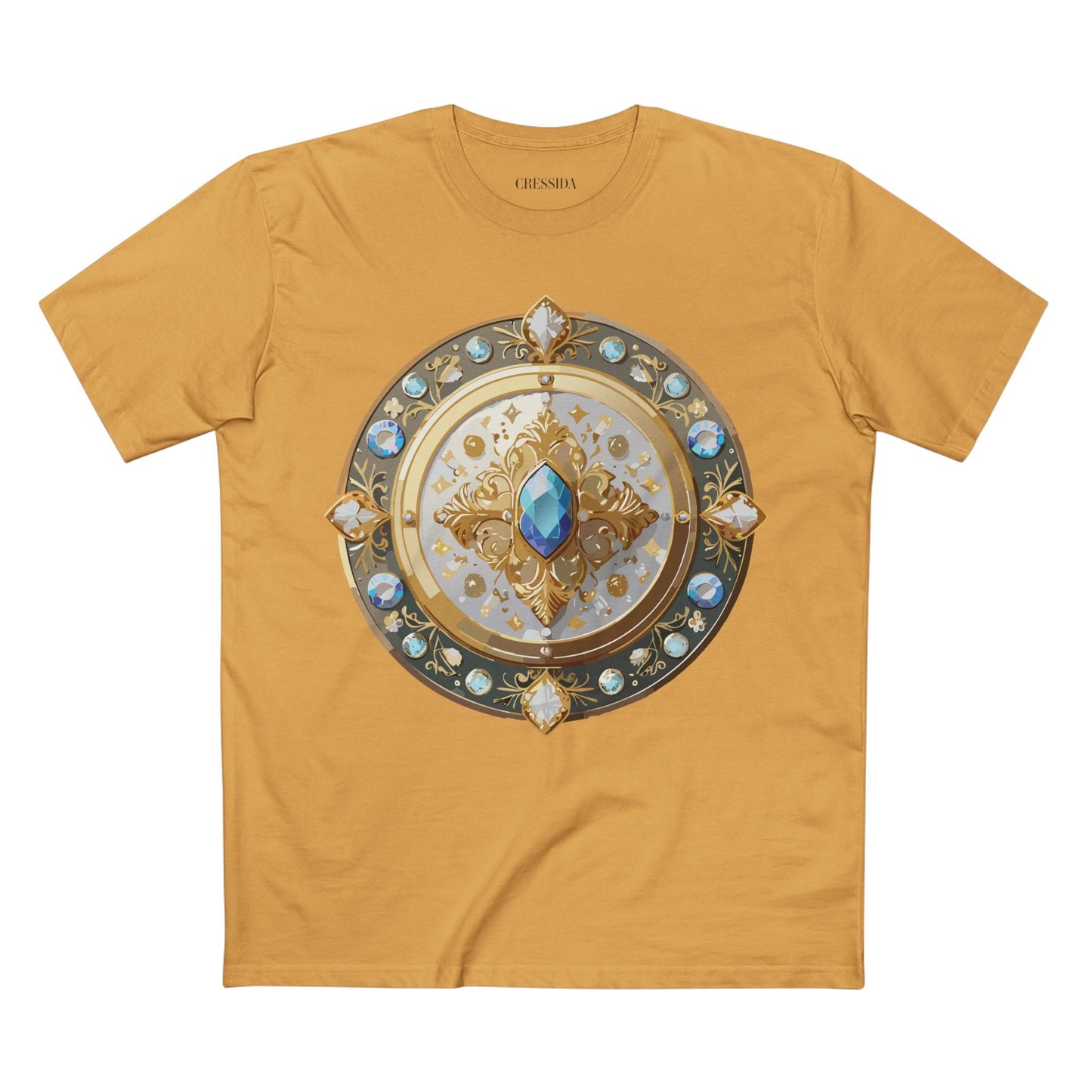 Medallion Graphic T-Shirt Unisex 100 Cotton With Gold Art Design Medal Tee 18