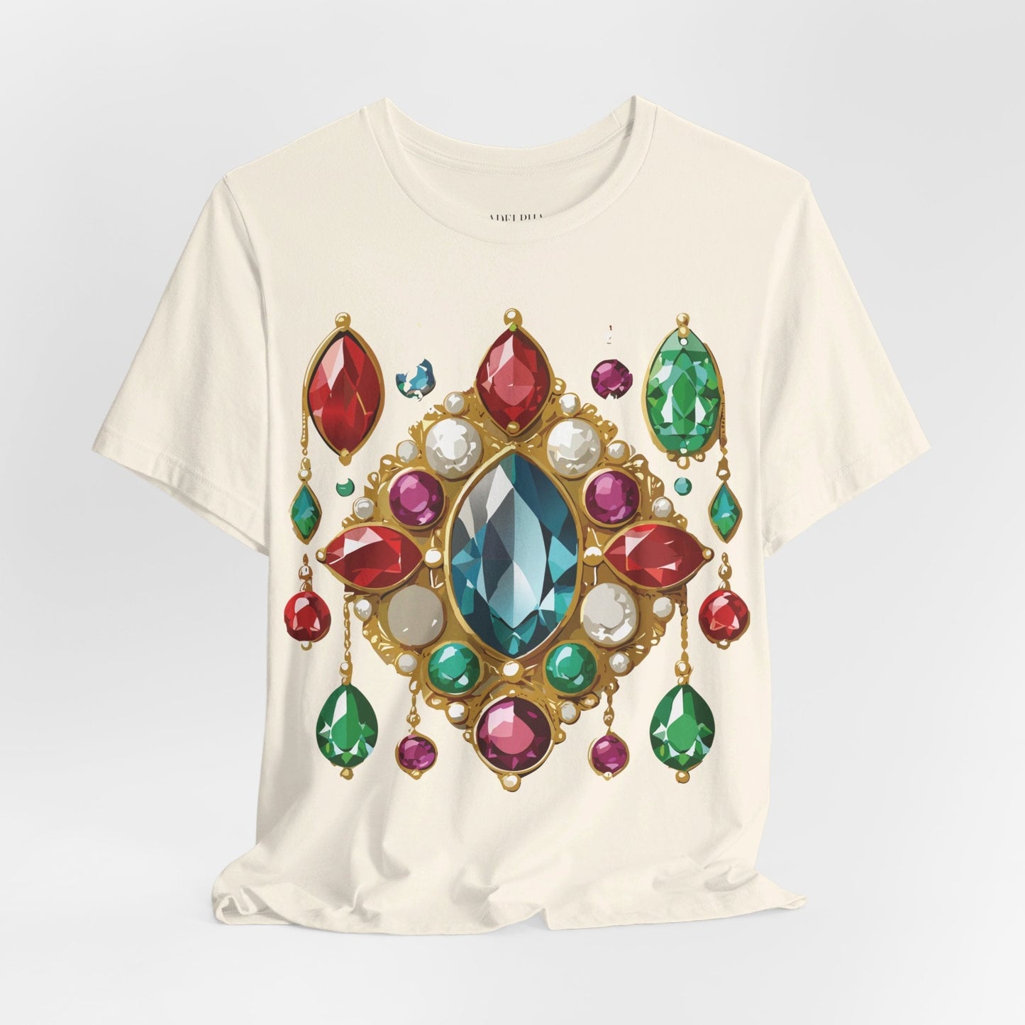 Jewelry Graphic Unisex 100 Cotton Vintage Treasure Art T-Shirt 44