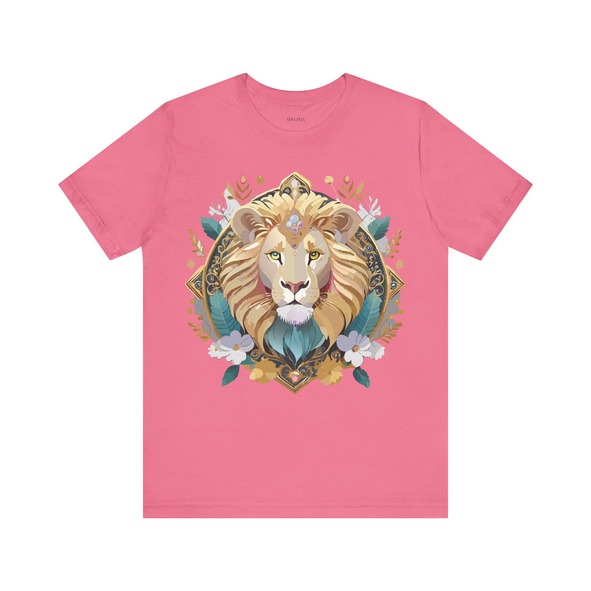 Medallion Graphic Unisex Cotton Bella+Canvas Tee with Art Design d36