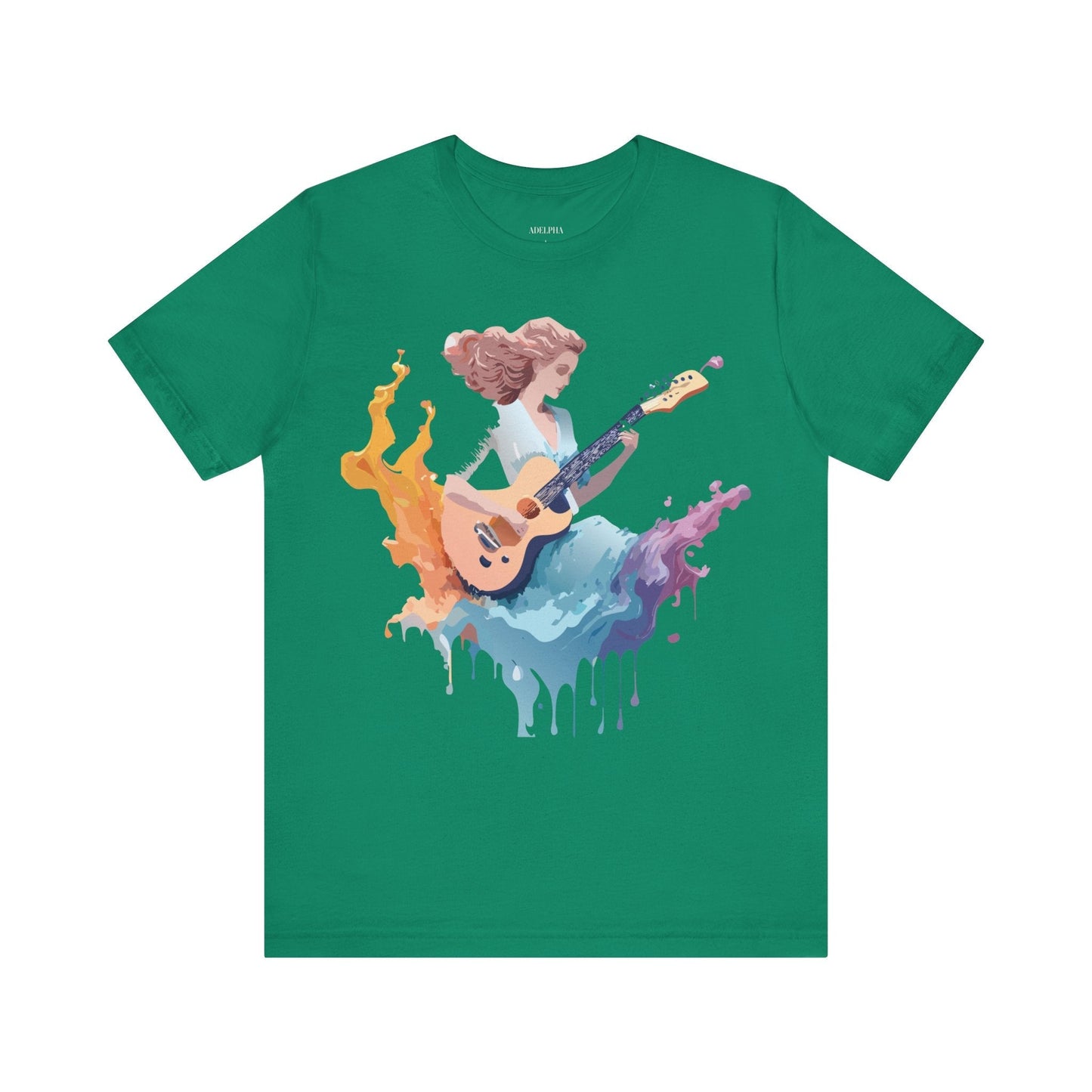 Adelpha Music Graphic Tee Unisex Vintage Inspired Art Design Short Sleeve T Shirt