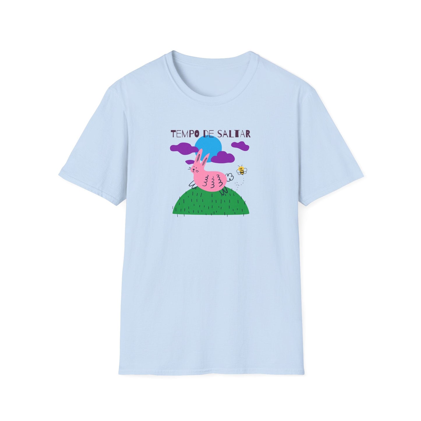 Funny Easter T Shirt Unisex Softstyle 64000 Art Design With Easter Prints 100 Percent Ring Spun Cotton