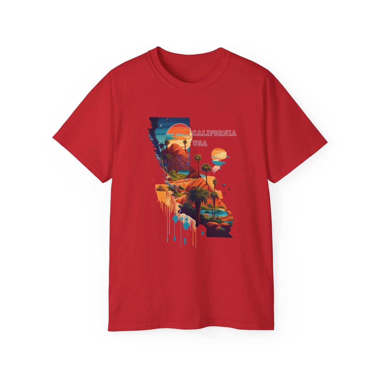 California Graphic Unisex Cotton T‑Shirt 2