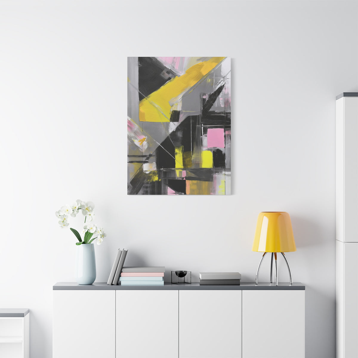 Abstract Geometric Painting Print Canvas 20x24,20x30,24x30 24x32,24x36,30x40 32x48,36x48,40x60 Pine-Wood Inner Frame ABS-38