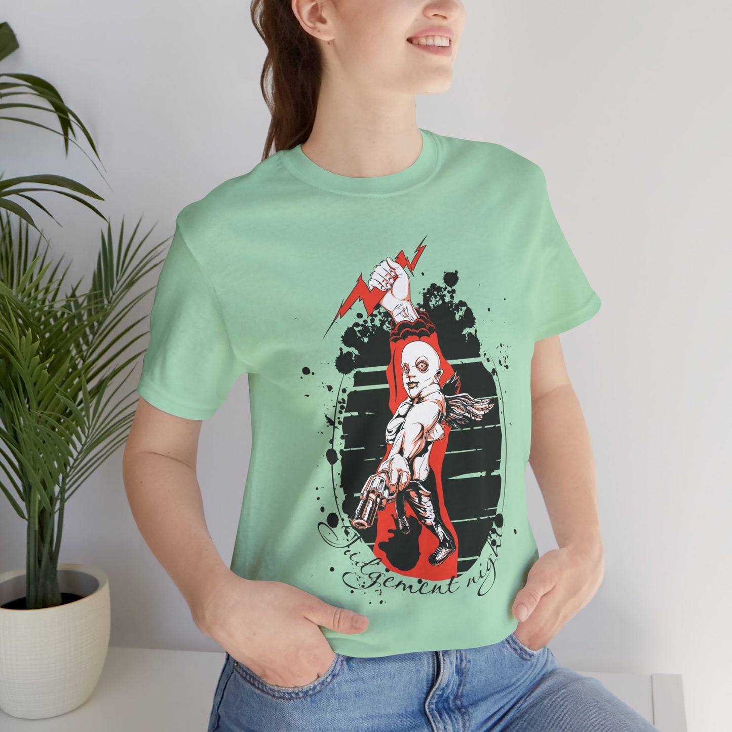 Judgment Night Tee, Artistic Tee, Graphic T-Shirt, Comic Tees, Artistic Comic T-Shirt, Vintage Top