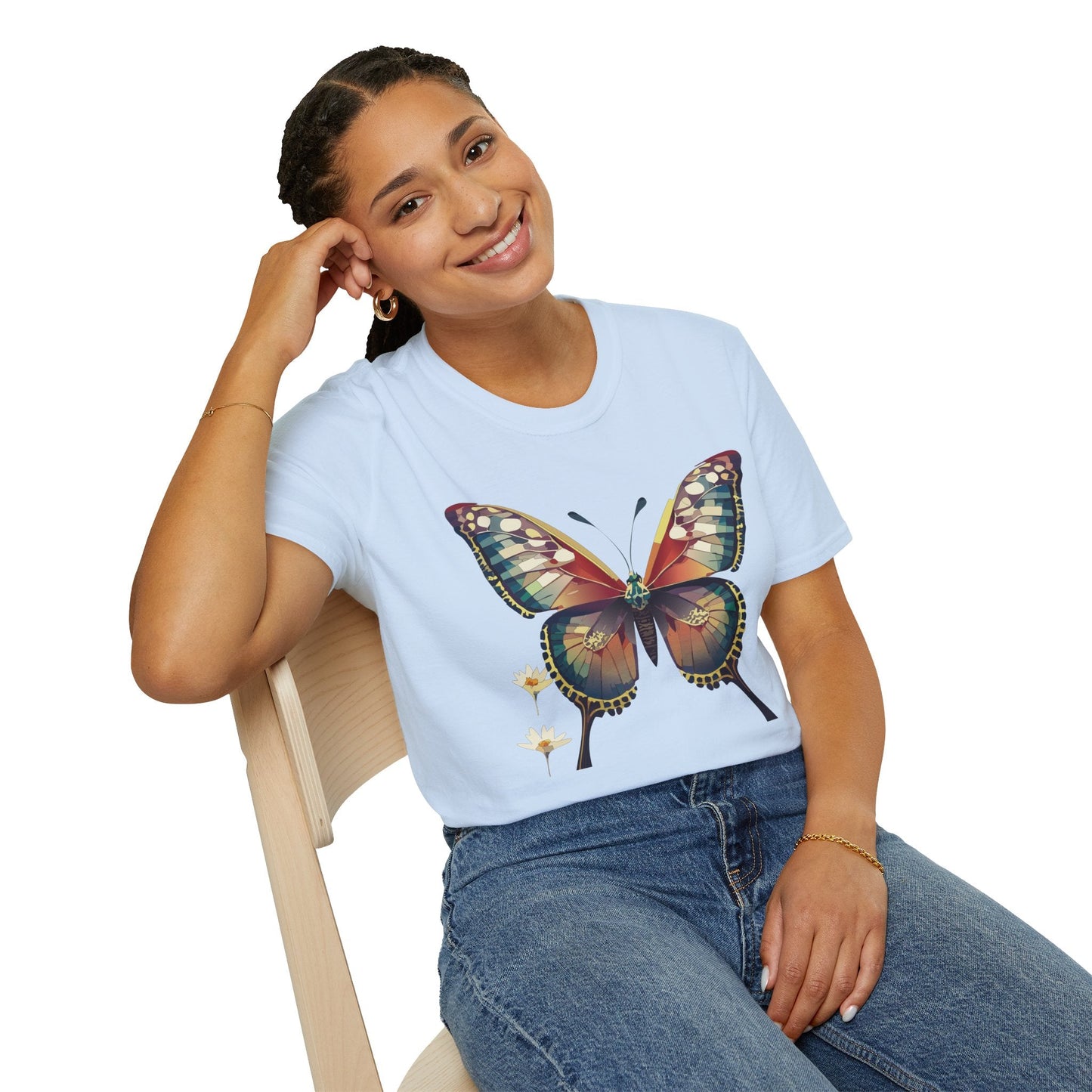 Unisex Butterfly Monarch Shirt Softstyle Tee Gildan 64000 Short Sleeve For Everyday Comfort