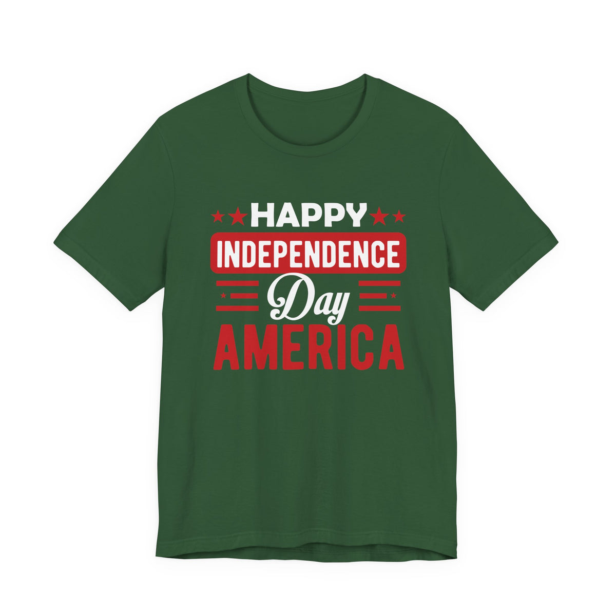 Happy Independence Day America T-Shirt Fourth of July Patriotic Unisex Cotton Tee 015