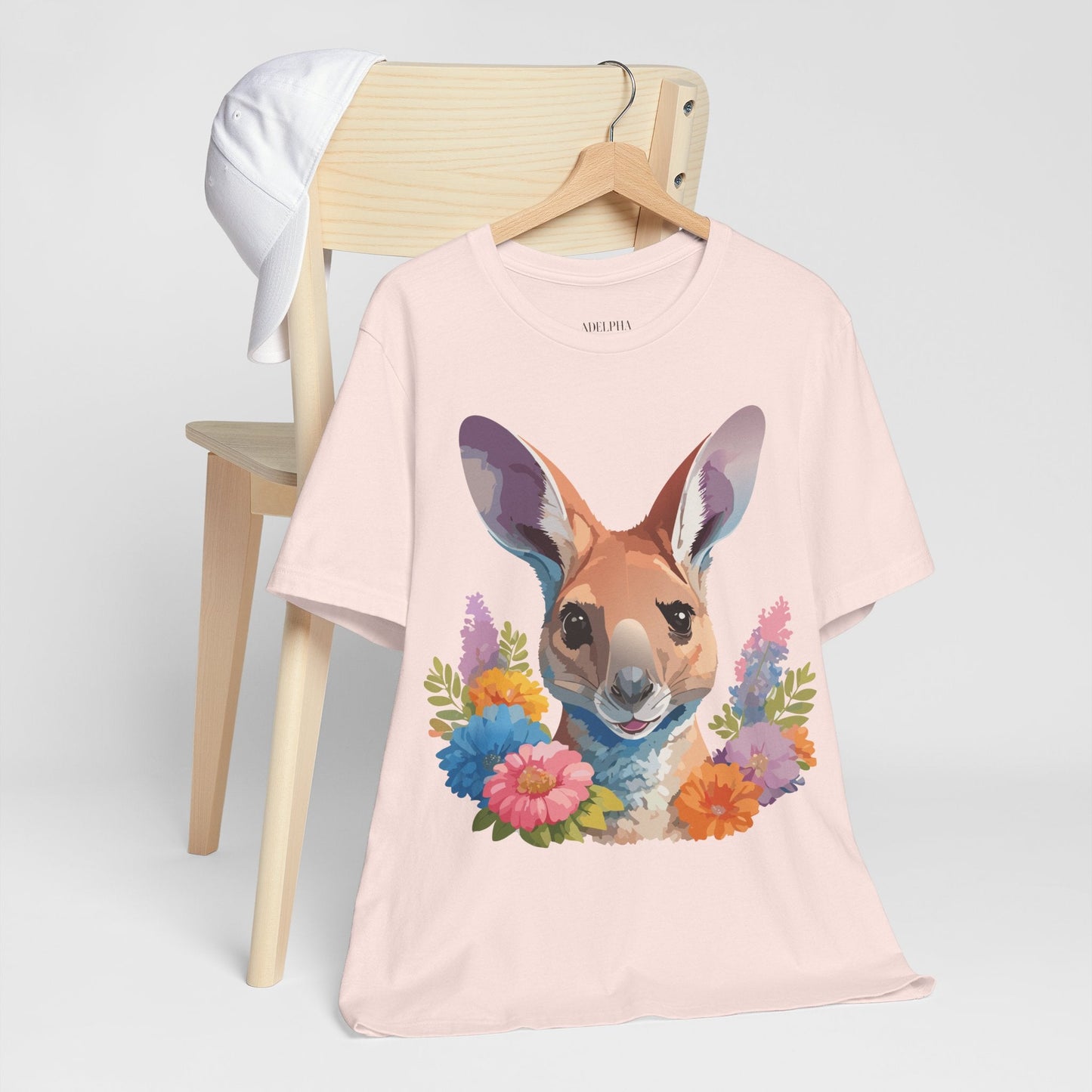 Kangaroo Graphic Unisex 100 Cotton Vintage Animal Artwork Tee 4