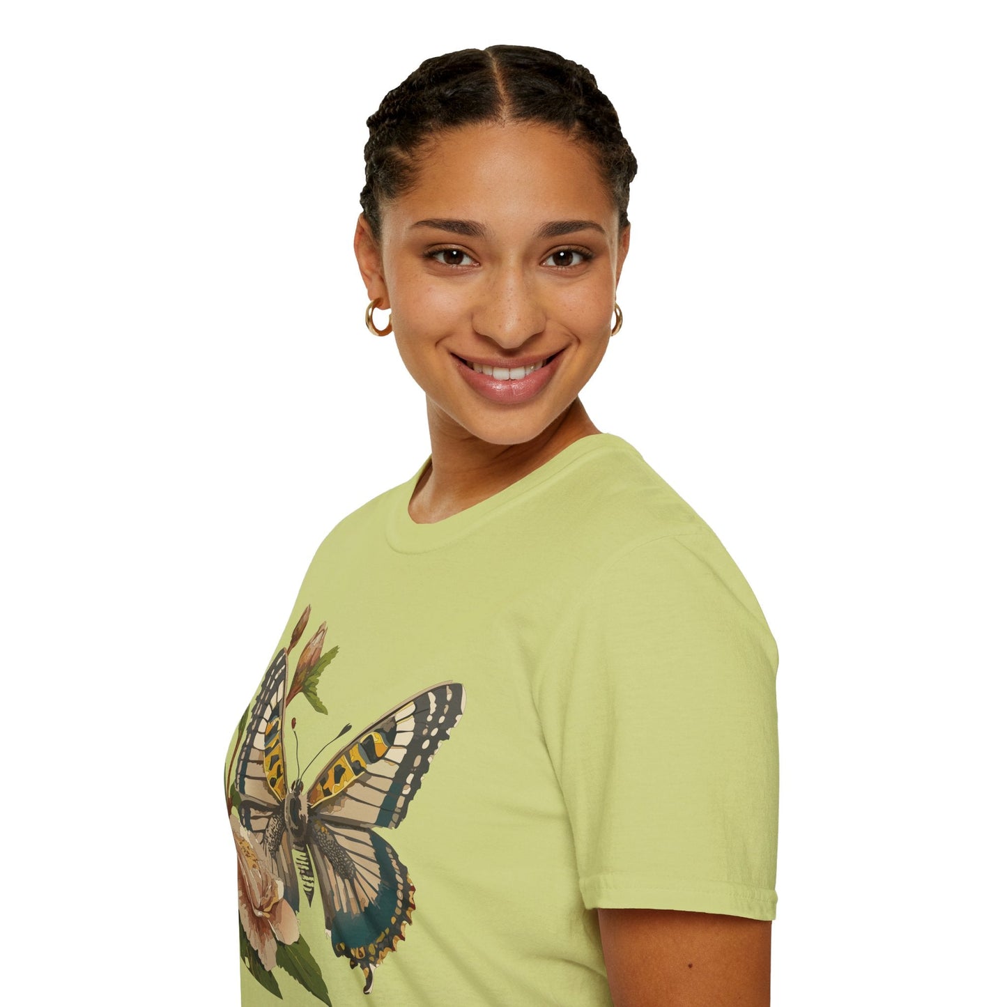 Butterfly Shirt Unisex T Shirt Monarch Butterfly Gildan Softstyle 64000 Cotton Tee
