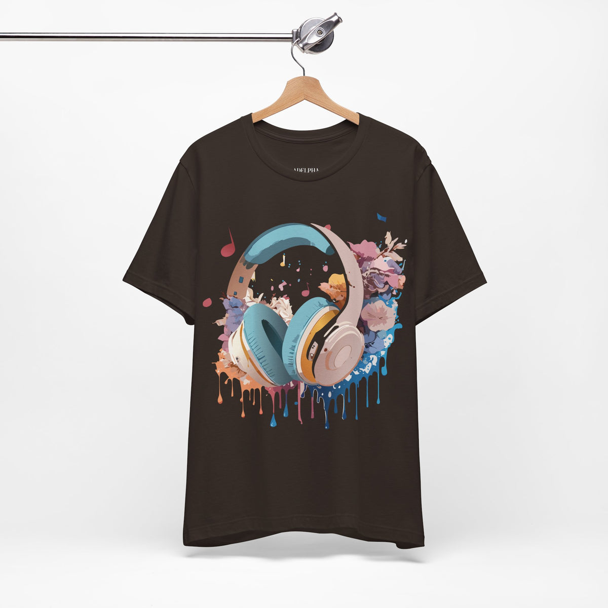 Music Graphic Unisex Cotton Bella+Canvas Tee with Art Design m79