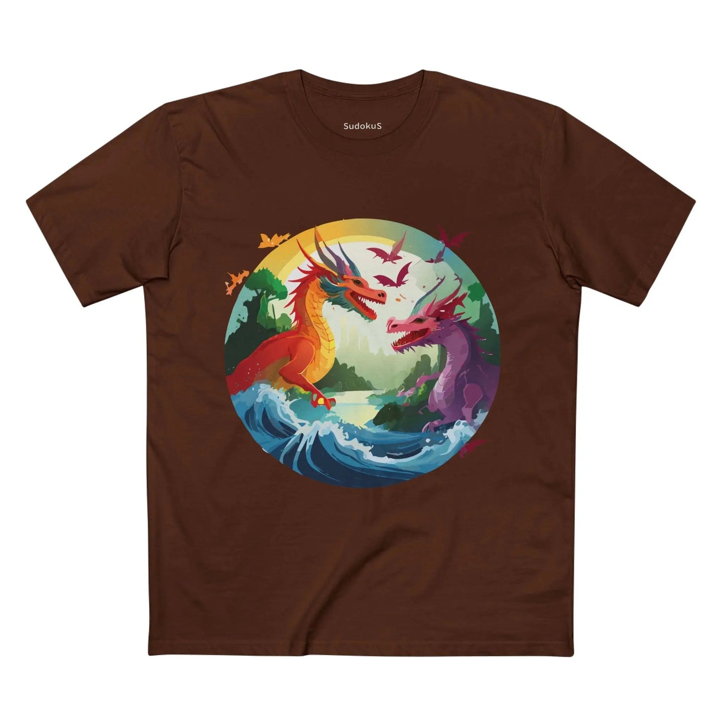 Dragon Graphic Unisex 100 Cotton Staple Tee 16