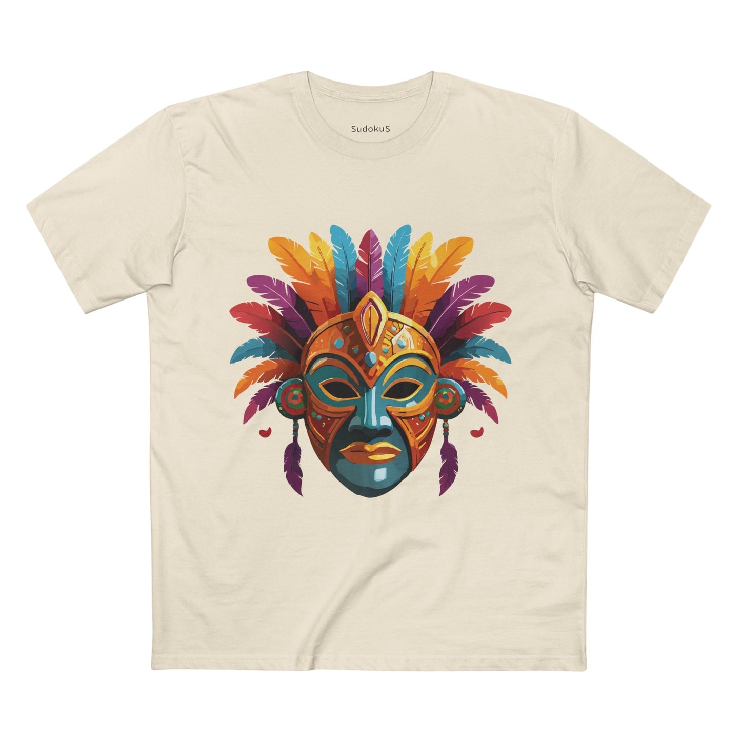 Mask Graphic Unisex 100 Cotton Staple Tee 7
