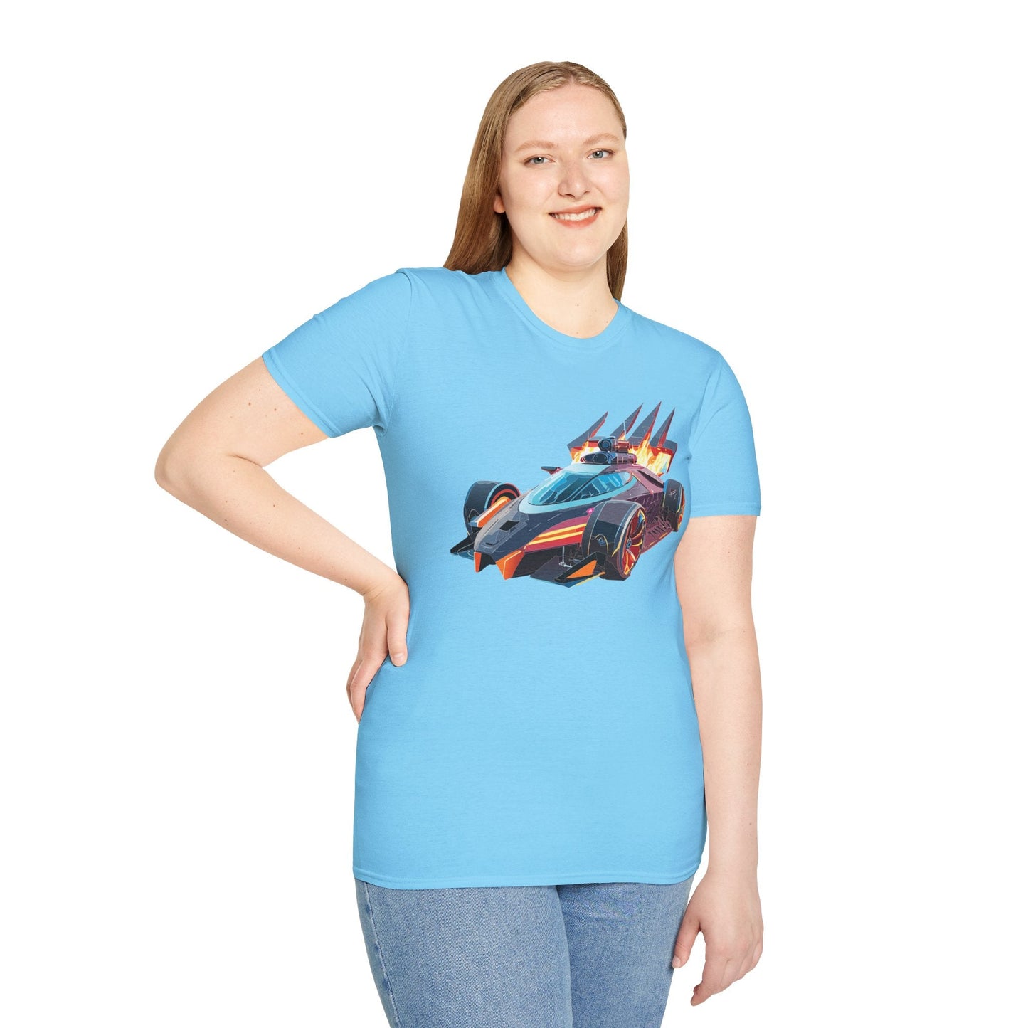 Car T Shirt Unisex Softstyle Cotton Tee With Cars Graphic Hot Wheels Design For Men Women