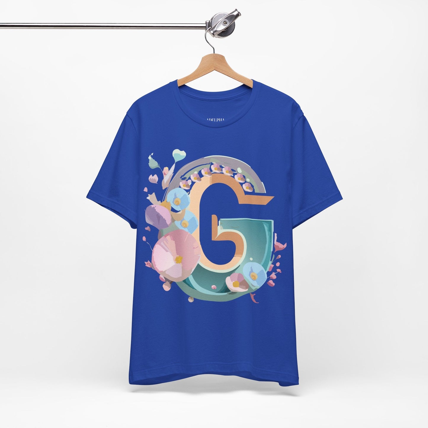 Adelpha Letter G Shirt Unisex Jersey Short Sleeve Graphic Tee With Vintage Inspired Artwork