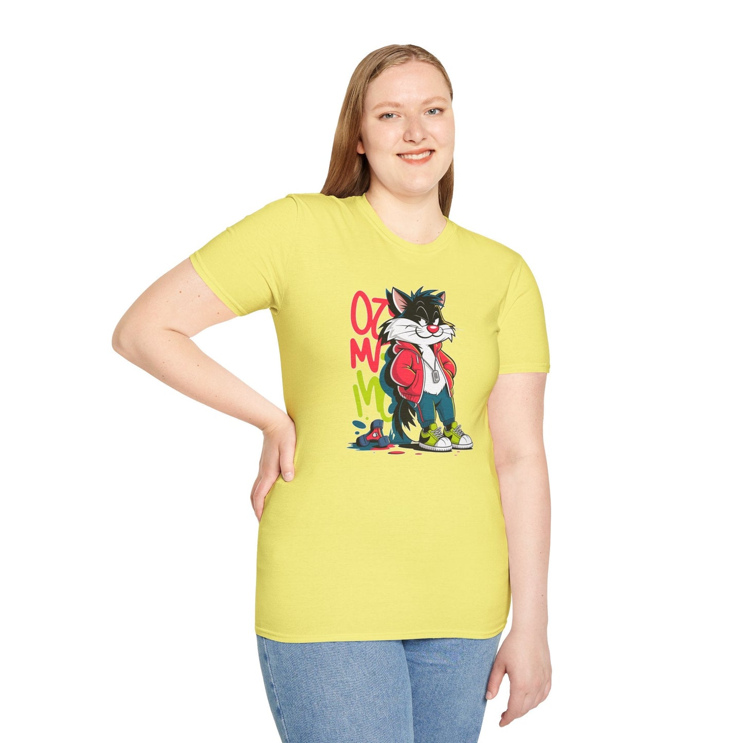 Cartoon T Shirt With Animals And Animation Tee For Unisex Softstyle Gildan 64000
