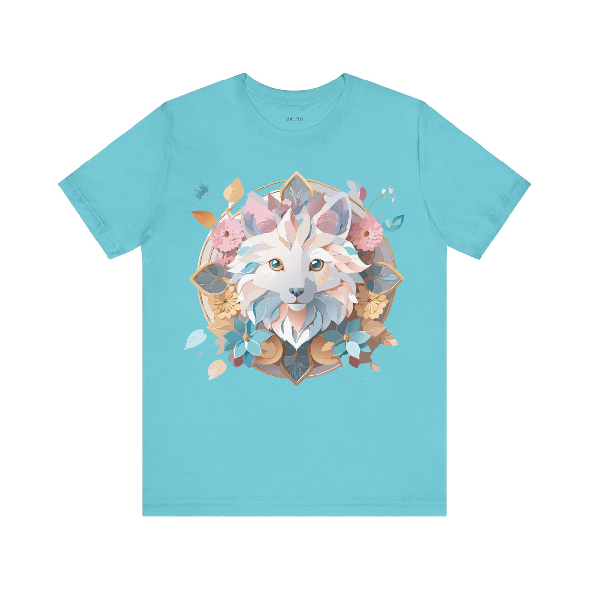 Medallion Graphic Unisex Cotton Bella+Canvas Tee with Art Design d33
