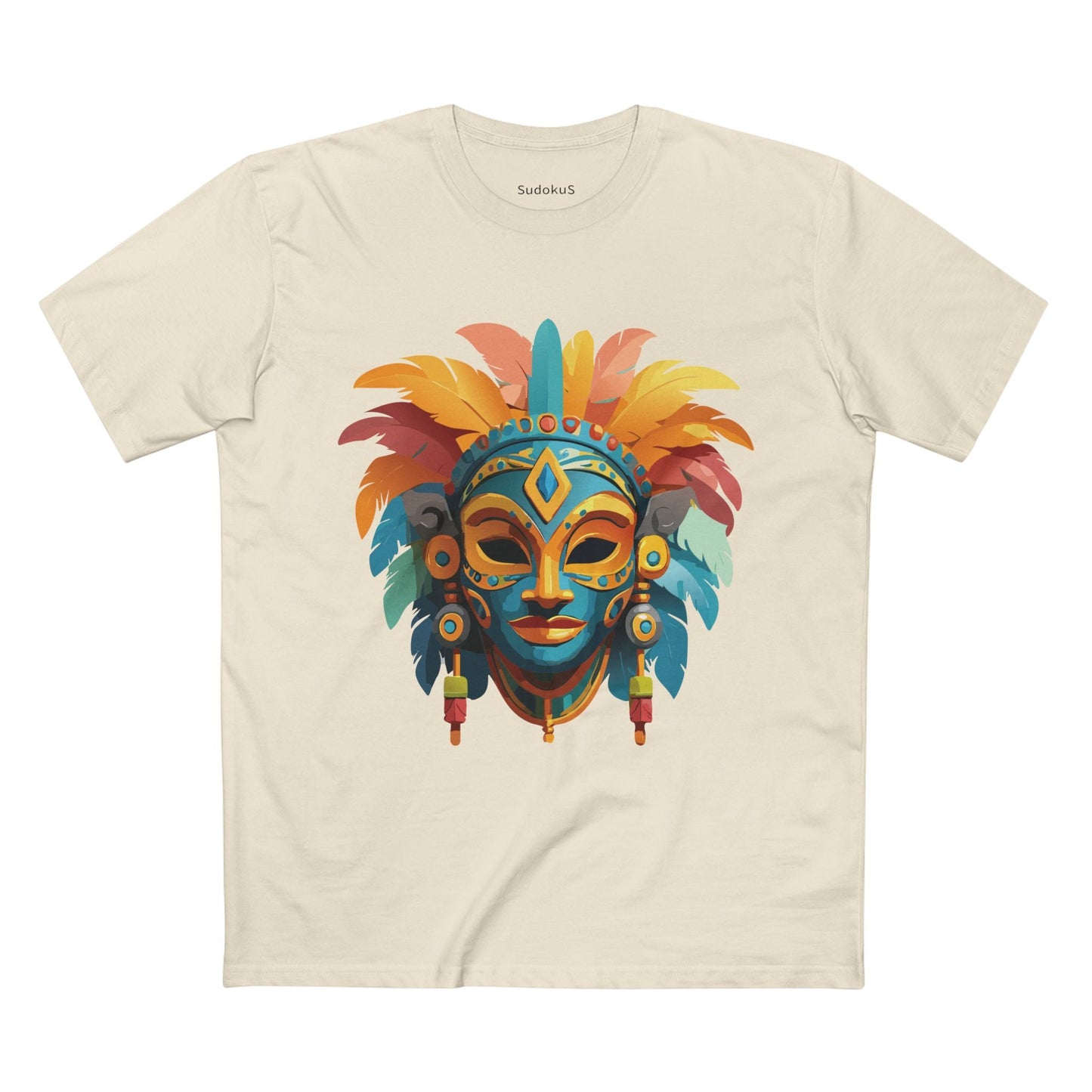 Mask Graphic Unisex 100 Cotton Staple Tee 2