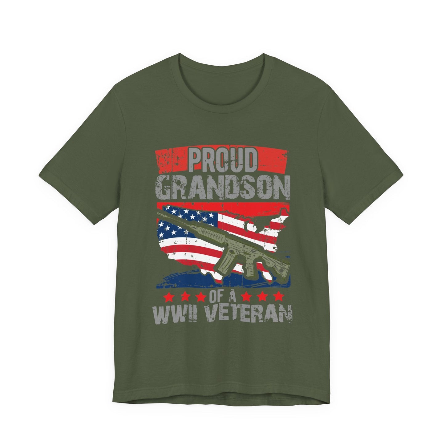 Army Veteran Patriotic Graphic Design Unisex Cotton T-Shirt v16