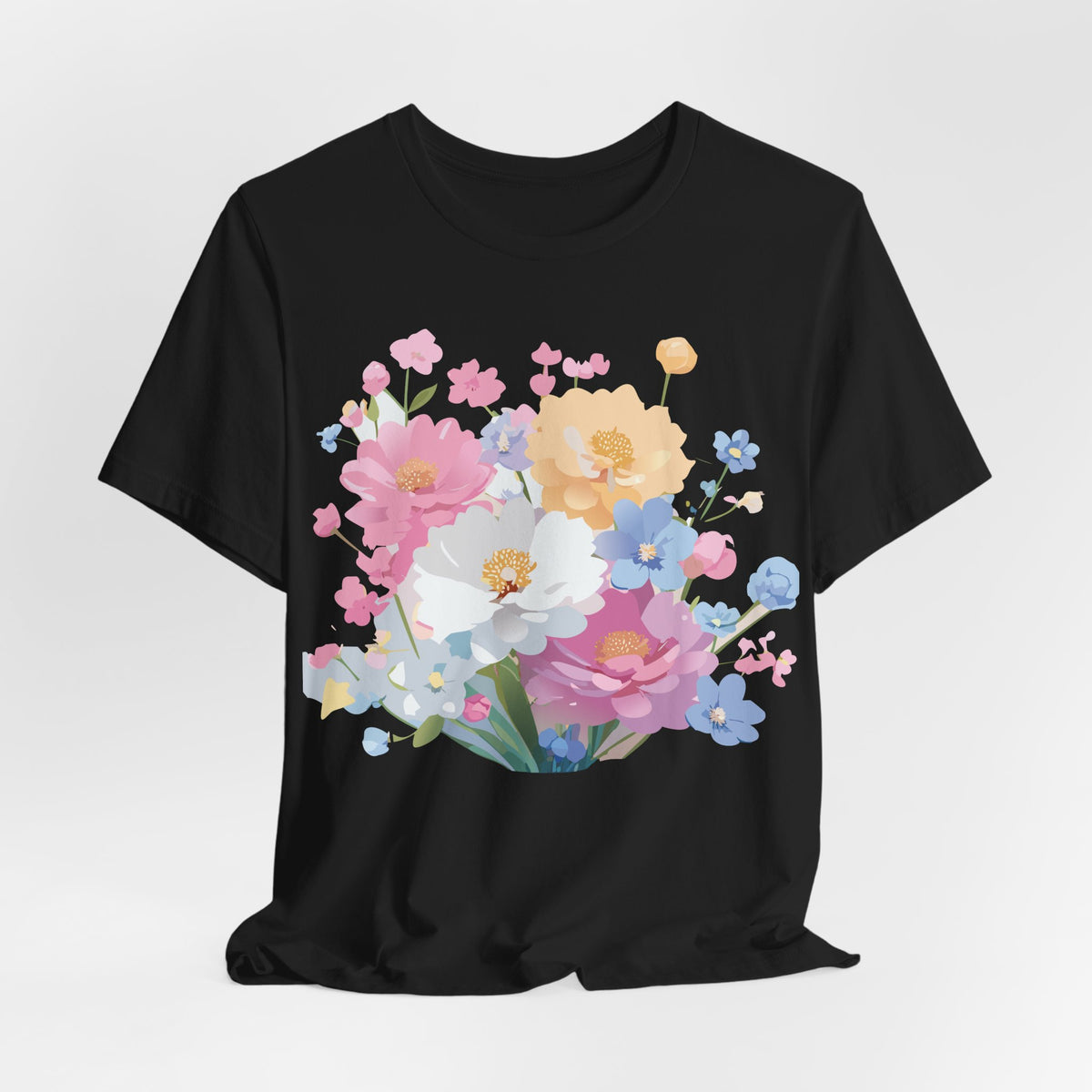 Floral Graphic Tee Shirt - Bella+Canvas Unisex 100 Cotton 17