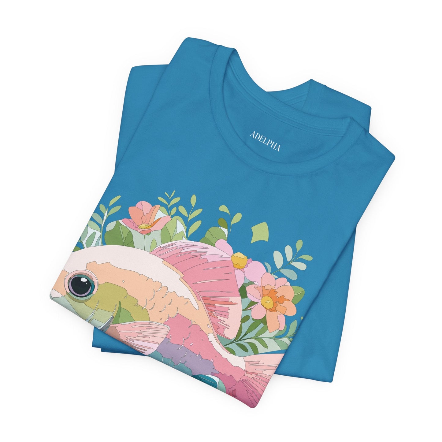 Fish Shirt Graphic Tee Unisex Adelpha Art Design Vintage Inspired Artwork for Everyday Wear