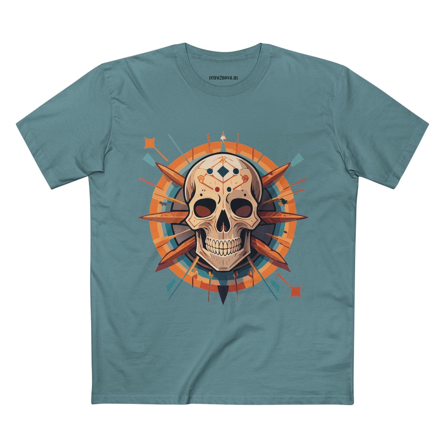 Skull And Skeleton Shirt SS20 Unisex Premium Cotton Tee With Original Art Design Retro2Nova