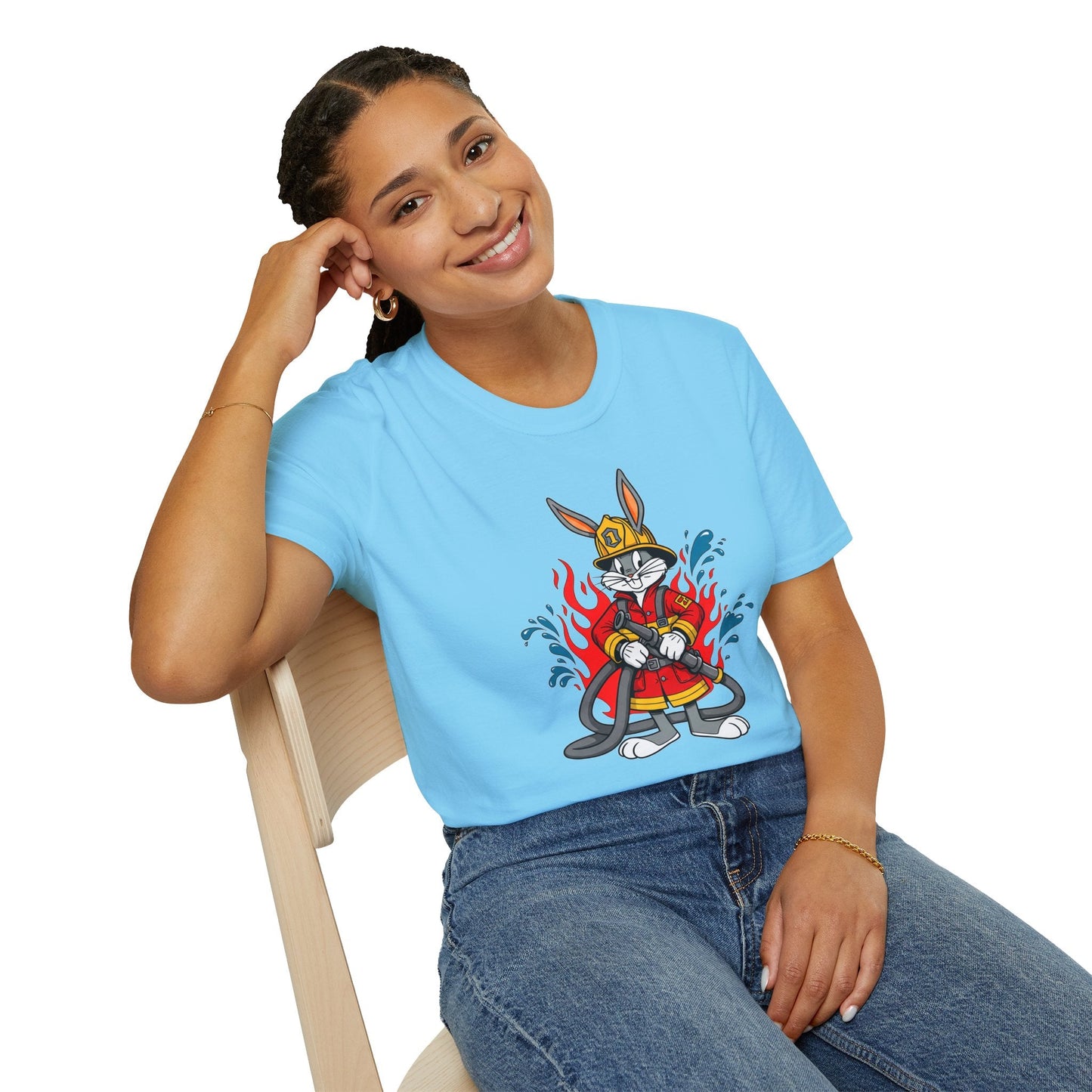 Bugs Bunny T Shirt Unisex Cartoon Tee Softstyle 64000 Cotton Graphic Tee For Fans