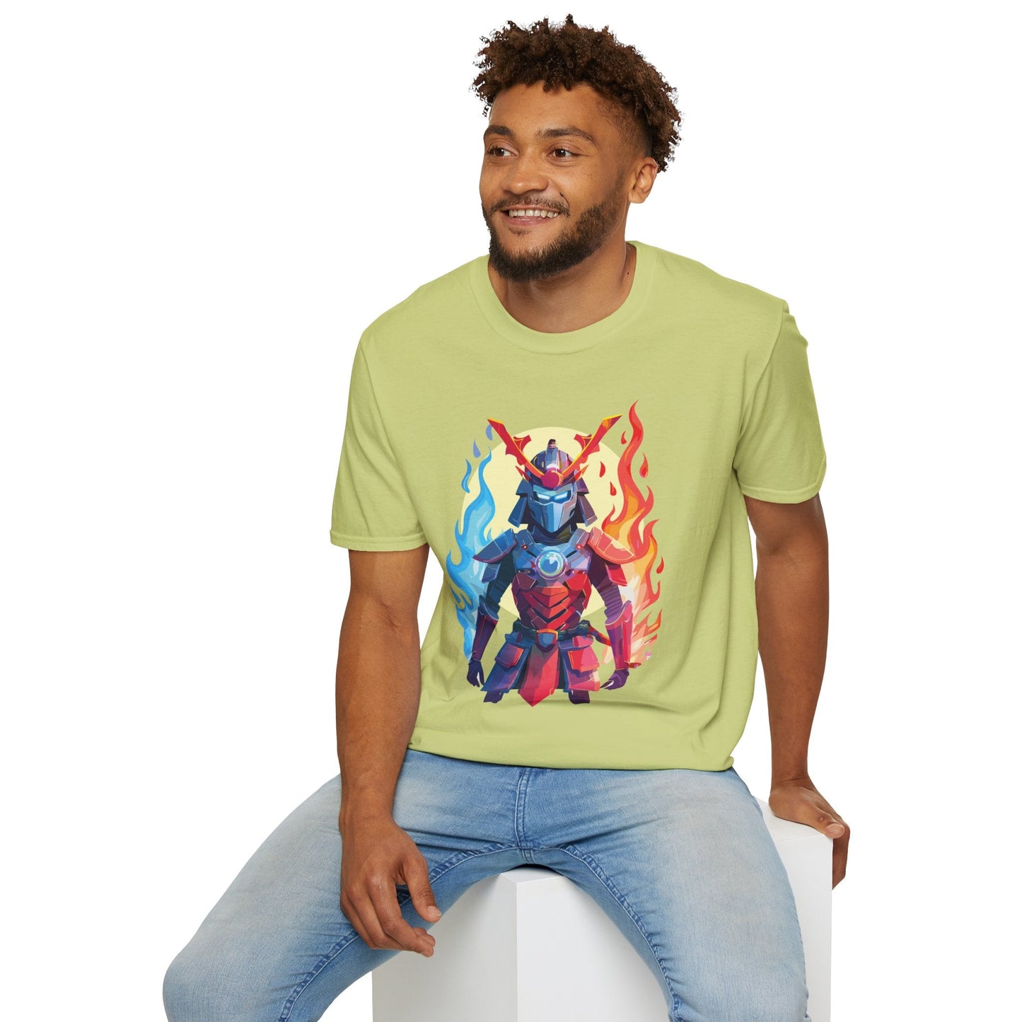Samurai Shirt Unisex T Shirt Softstyle Ring Spun Cotton Gildan 64000 100 Percent Cotton Tee