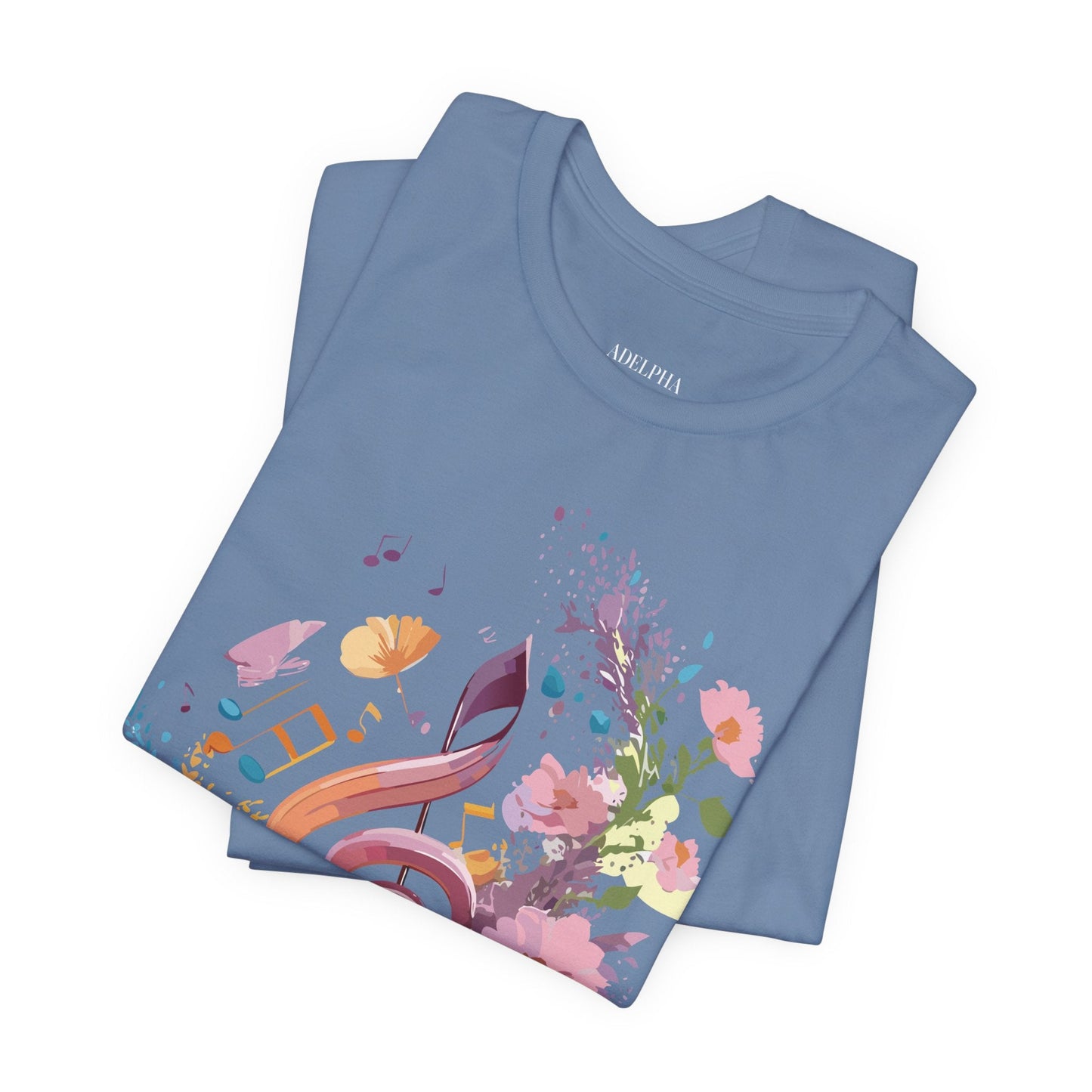 Unisex Graphic T Shirt From Adelpha With Vintage Music Inspired Artwork Short Sleeve Tee